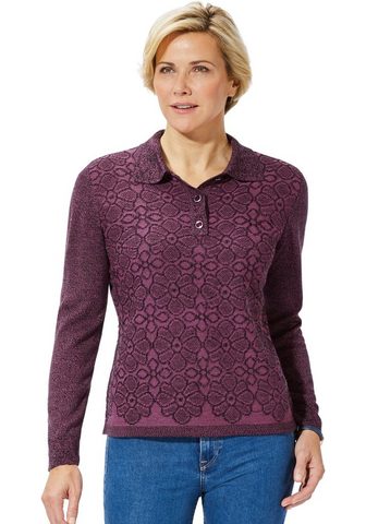 CLASSIC BASICS Пуловер с Blüten в Jacquard-Stil