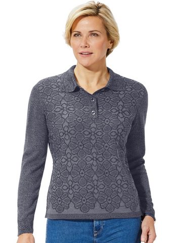 CLASSIC BASICS Пуловер с Blüten в Jacquard-Stil