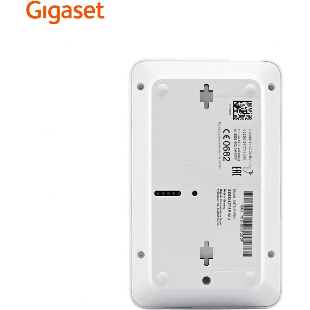Gigaset N670 IP pro - Basisstation für schnurloses VoIP-Telefon - weiß Schnurloses DECT-Telefon