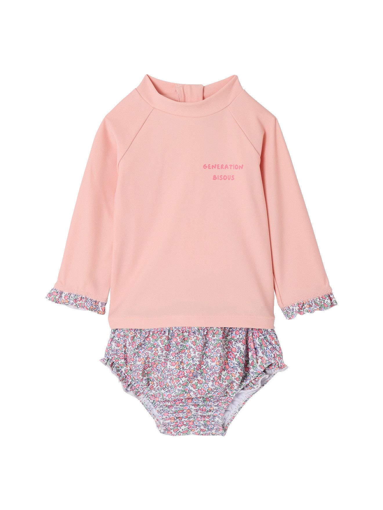 Badeanzug Baby Bade-Set: Langarmshirt und Badehose BISOUS