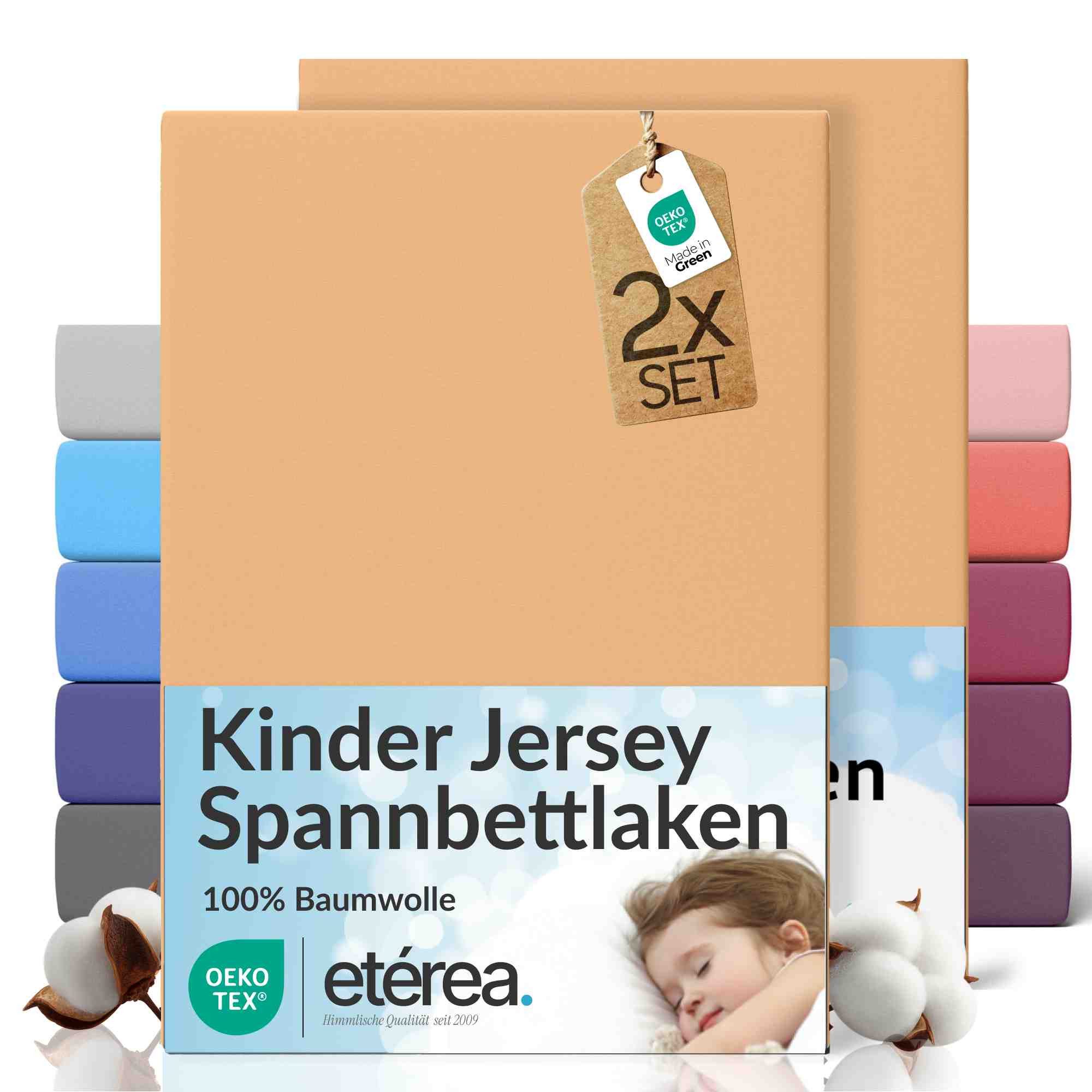 etérea Himmlische Qualität Spannbettlaken etérea Comfort Jersey 2er Set Spannbettlaken, Jersey, Gummizug: rundum, (2 Stück)