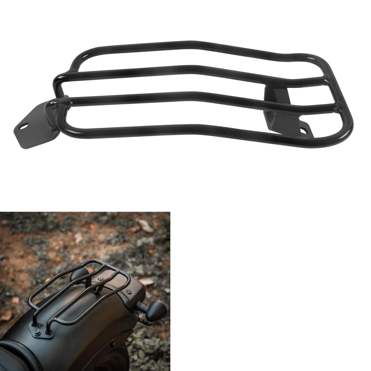 LuxusKollektion Koffer Gepäckträger Hinten Stahl Schwarz