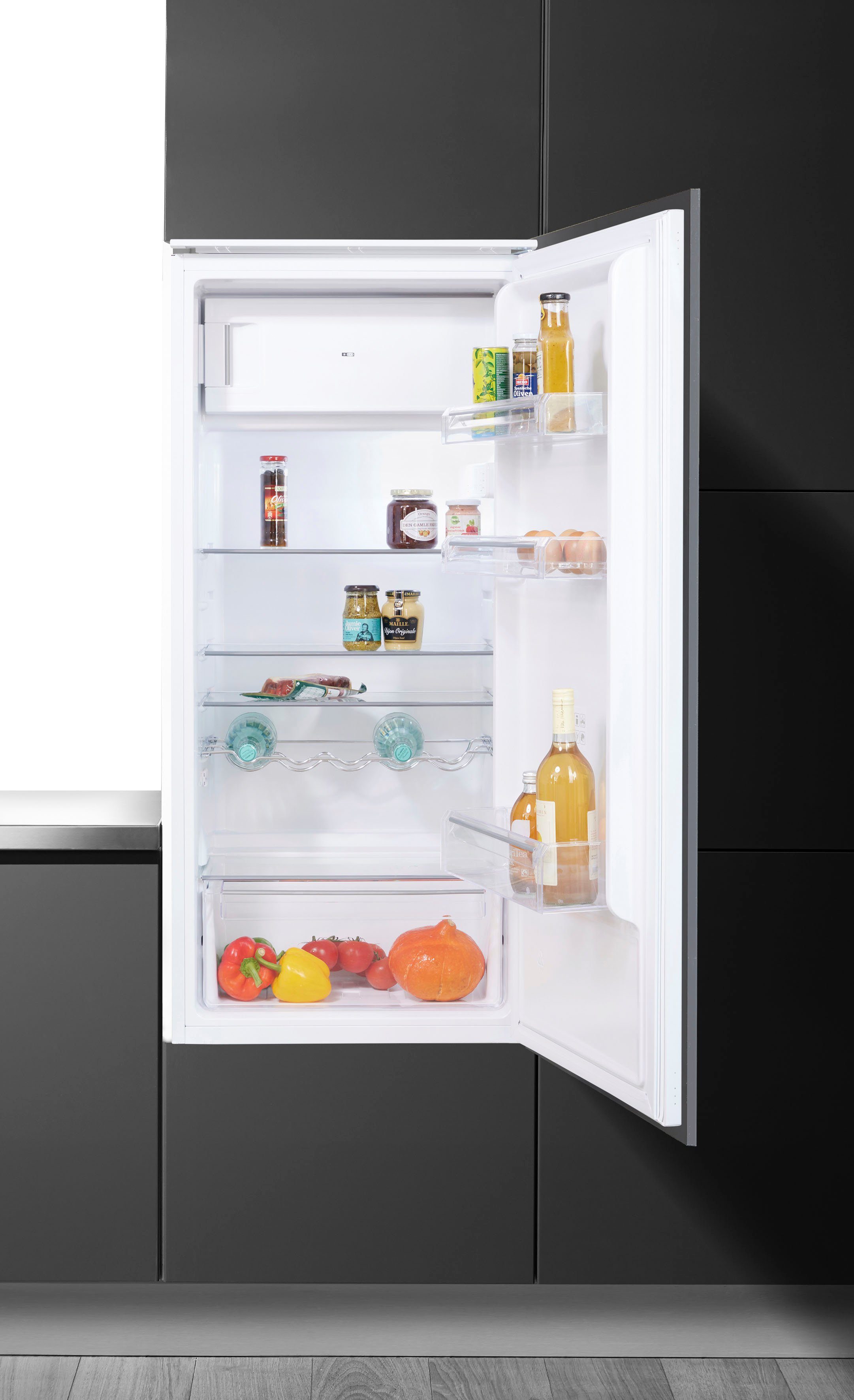 Hanseatic Einbaukühlschrank HEKS12254GE, 123 cm hoch, 54 cm breit