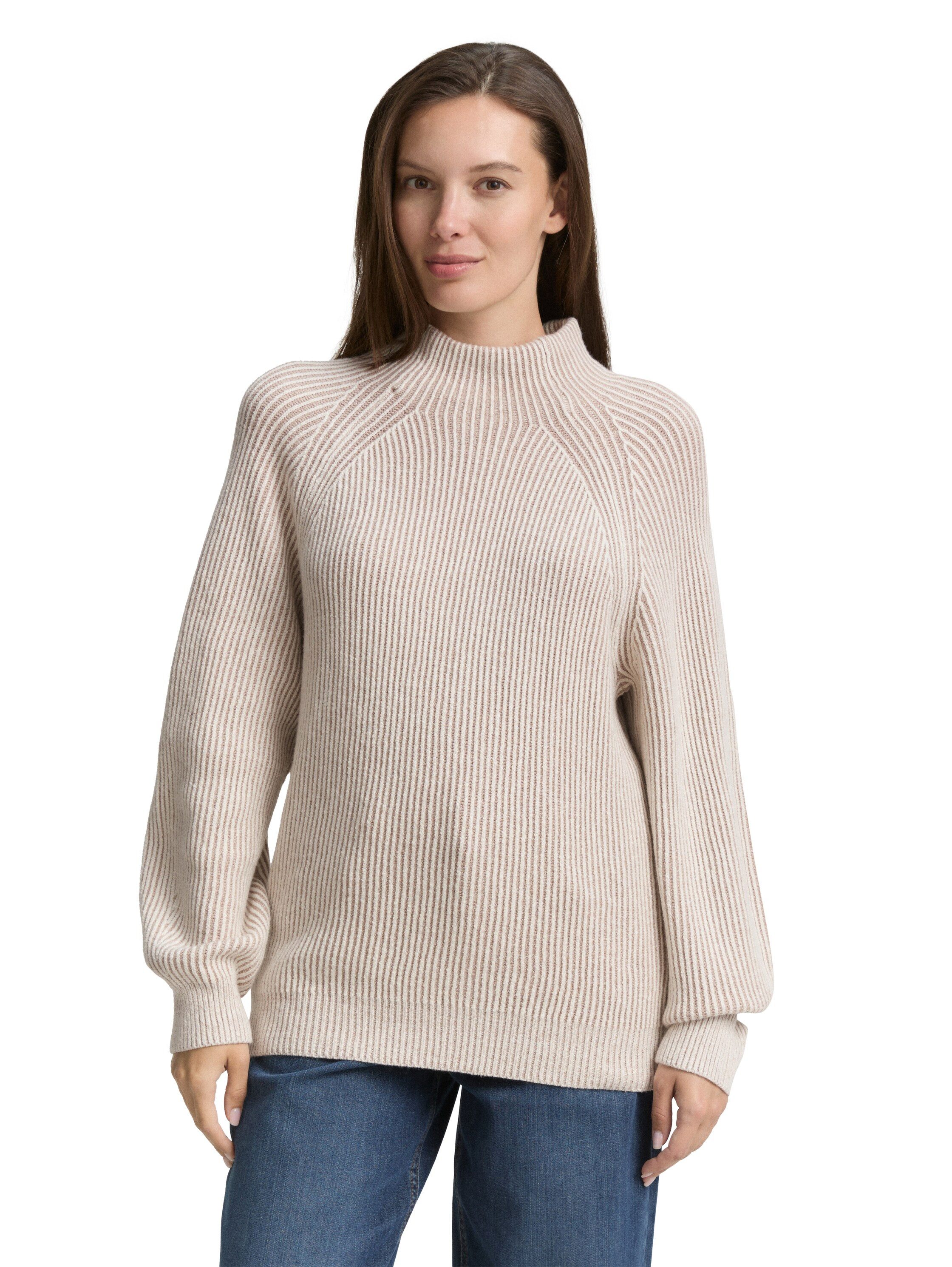 TOM TAILOR Strickpullover mit Rippstruktur günstig online kaufen