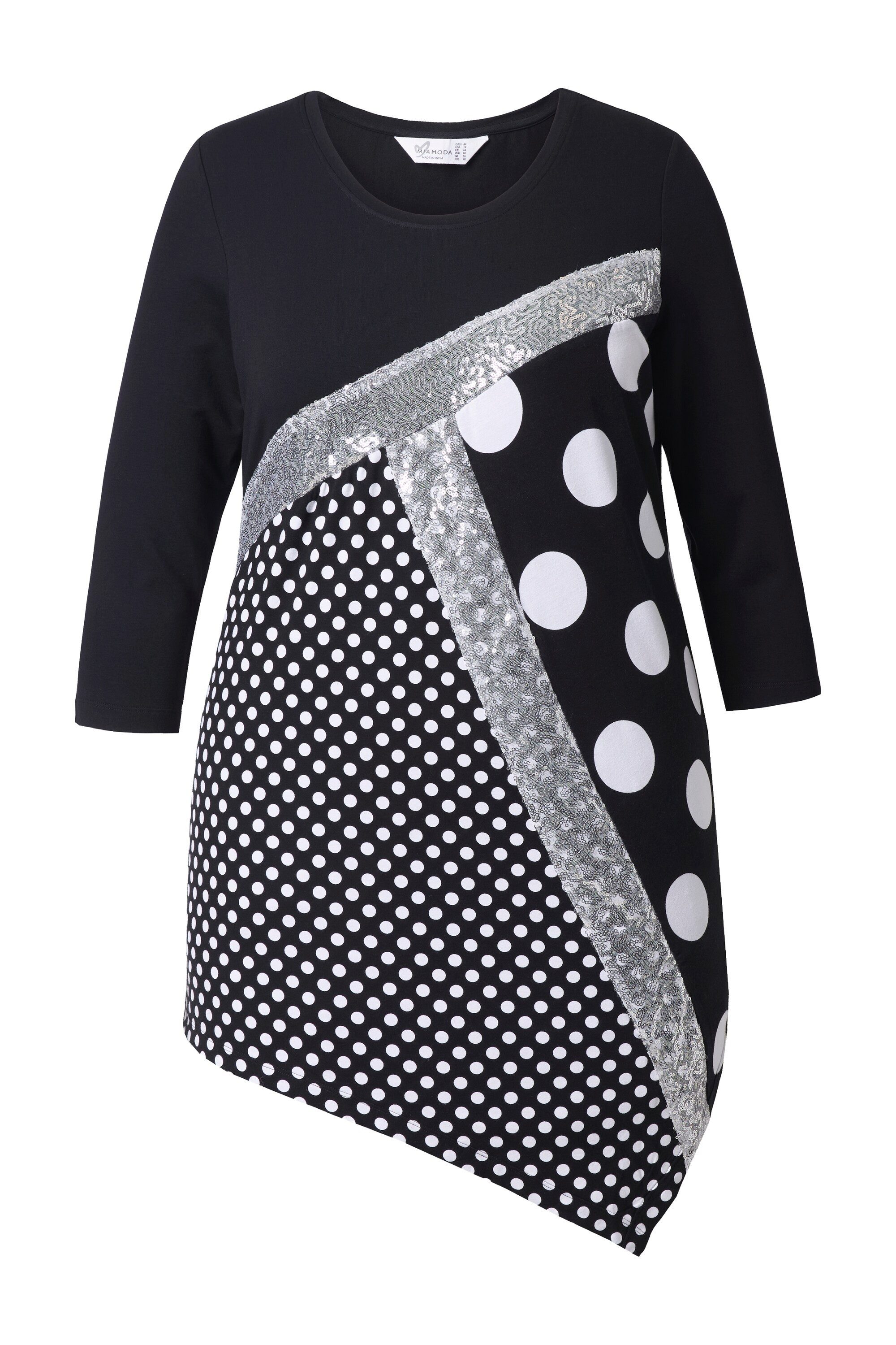 MIAMODA T-Shirt T-Shirt Classic Fit Ziersteinchen Mustermix günstig online kaufen