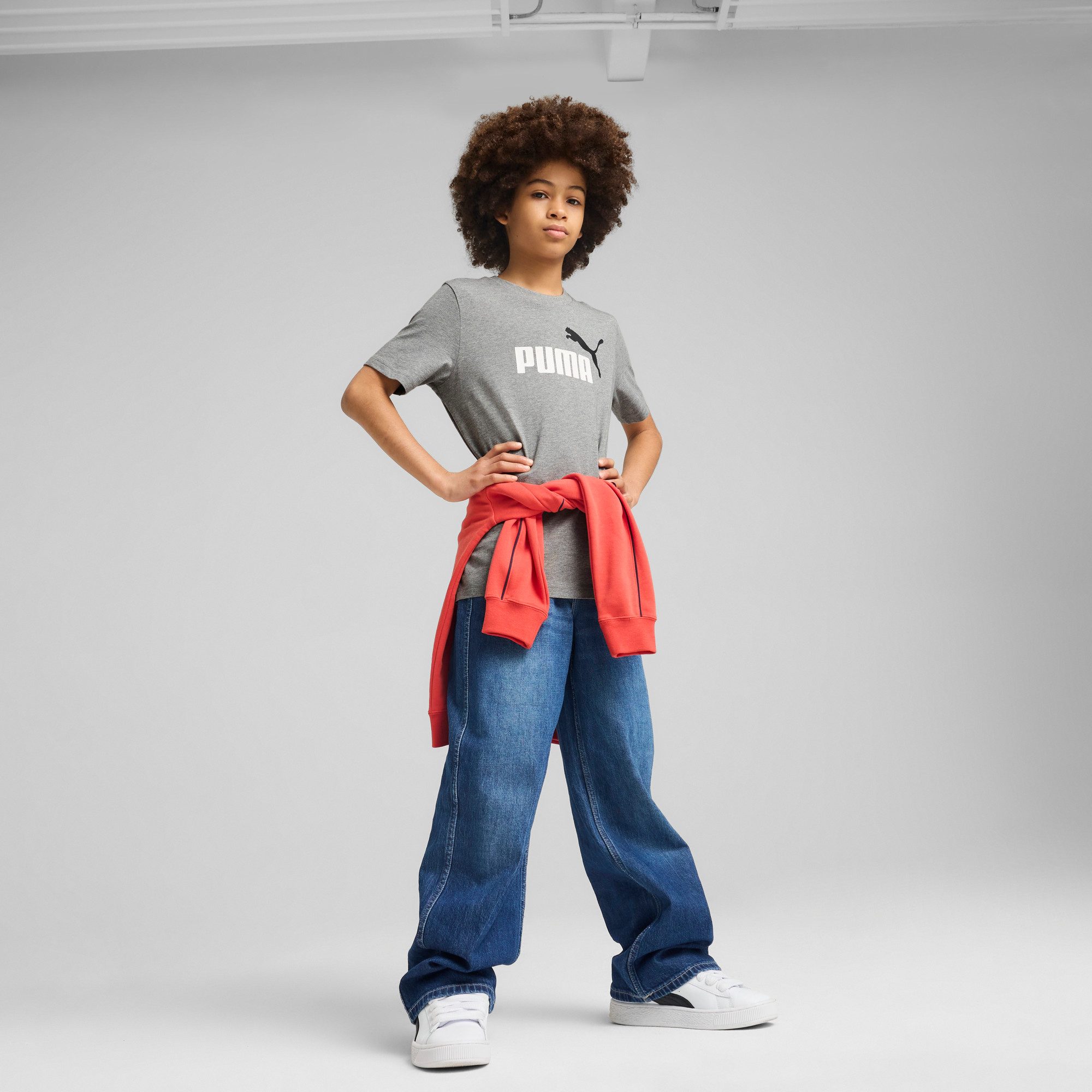 PUMA T-Shirt ESS 2 COLOR NO1 LOGO TEE B mit Rundhalsausschnitt, Kurzarm, ohne Kapuze