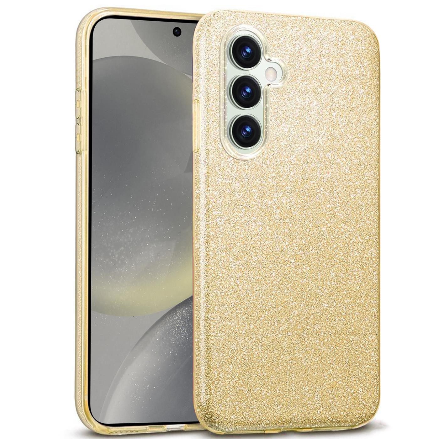CoolGadget Handyhülle Glitzer Glamour Hülle für Samsung Galaxy S24 6,2 Zoll, Slim Case mit Glossy Effect Schutzhülle für Samsung S24 5G Hülle