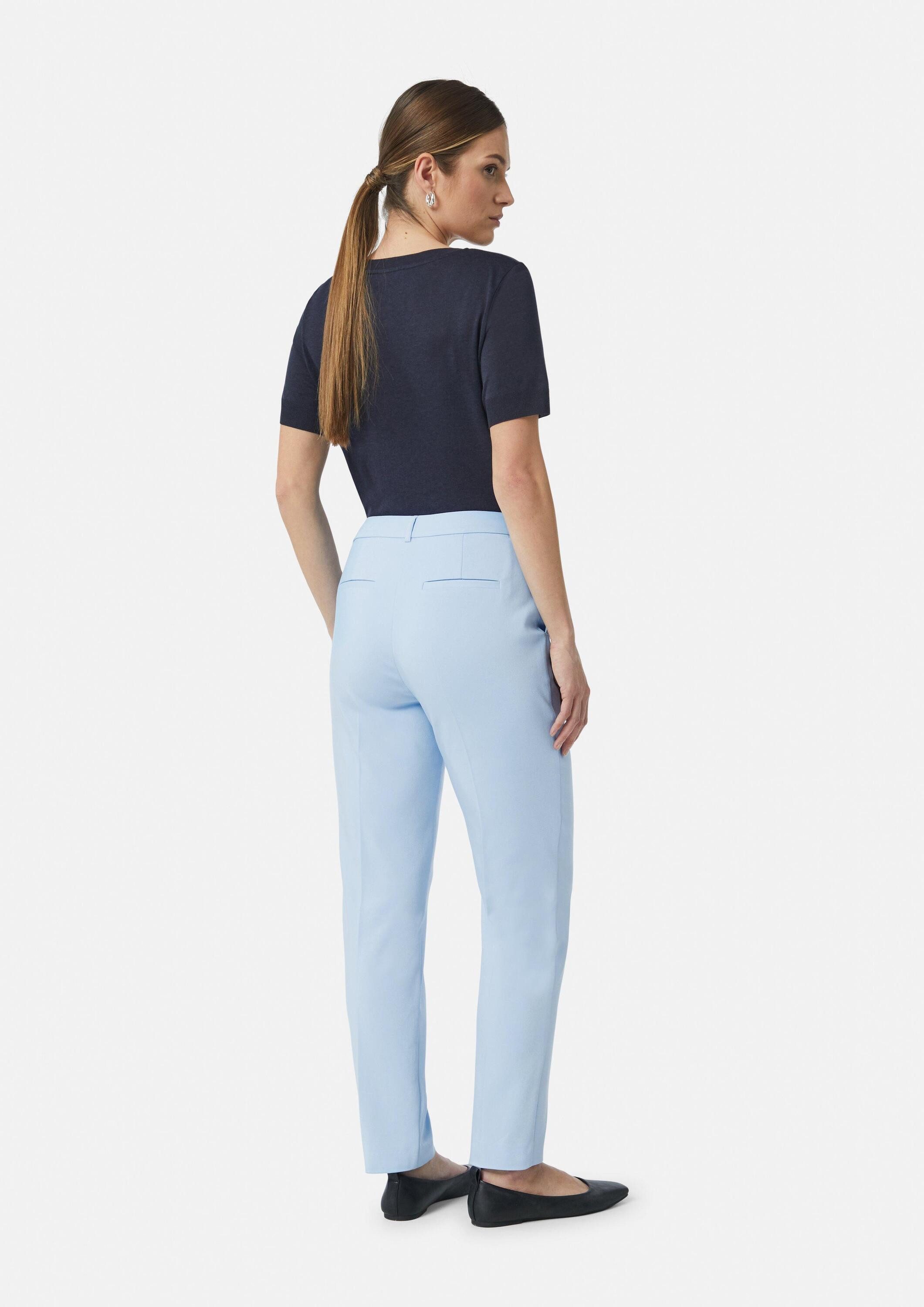 comma 7/8-Hose Hose Elastische Cigarette-Pants mit Bügelfalte