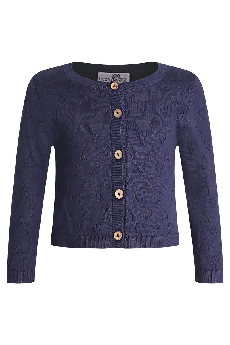 Name It Cardigan Cardigan Lochmuster Herz Mini (1-tlg) mit Rundhalsausschnitt