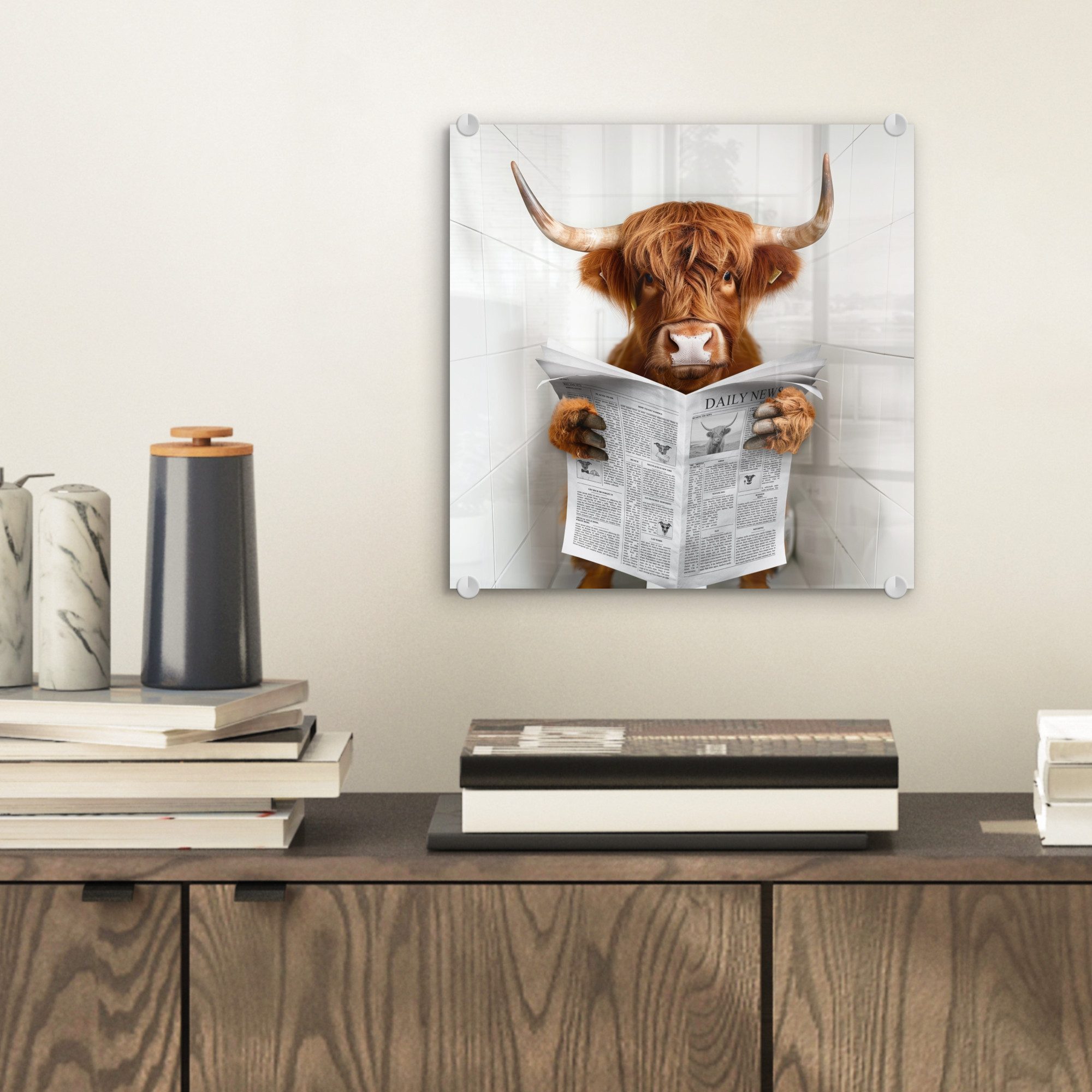 MuchoWow Acrylglasbild Schottischer Highlander - Tier günstig online kaufen