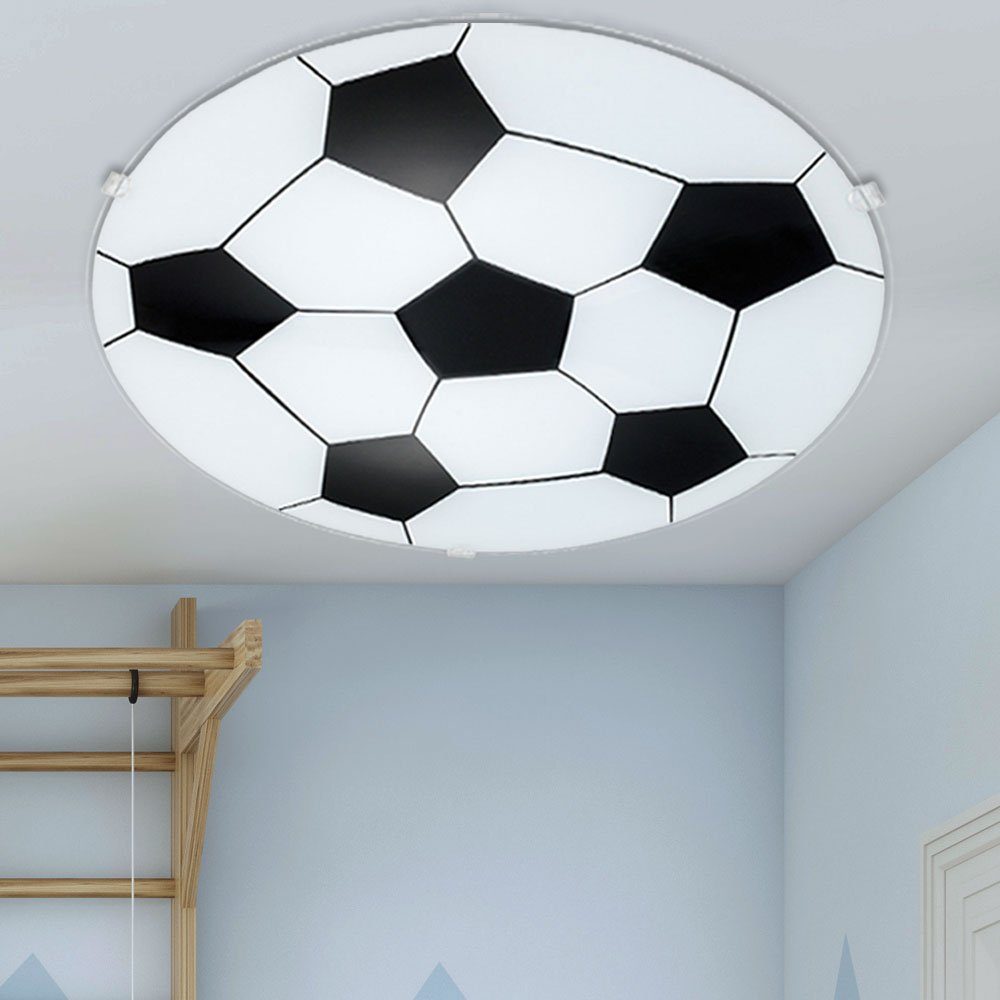 etc-shop Dekolicht, Wand-/ Deckenleuchte Lampe Leuchte Beleuchtung Fußball Kinder-