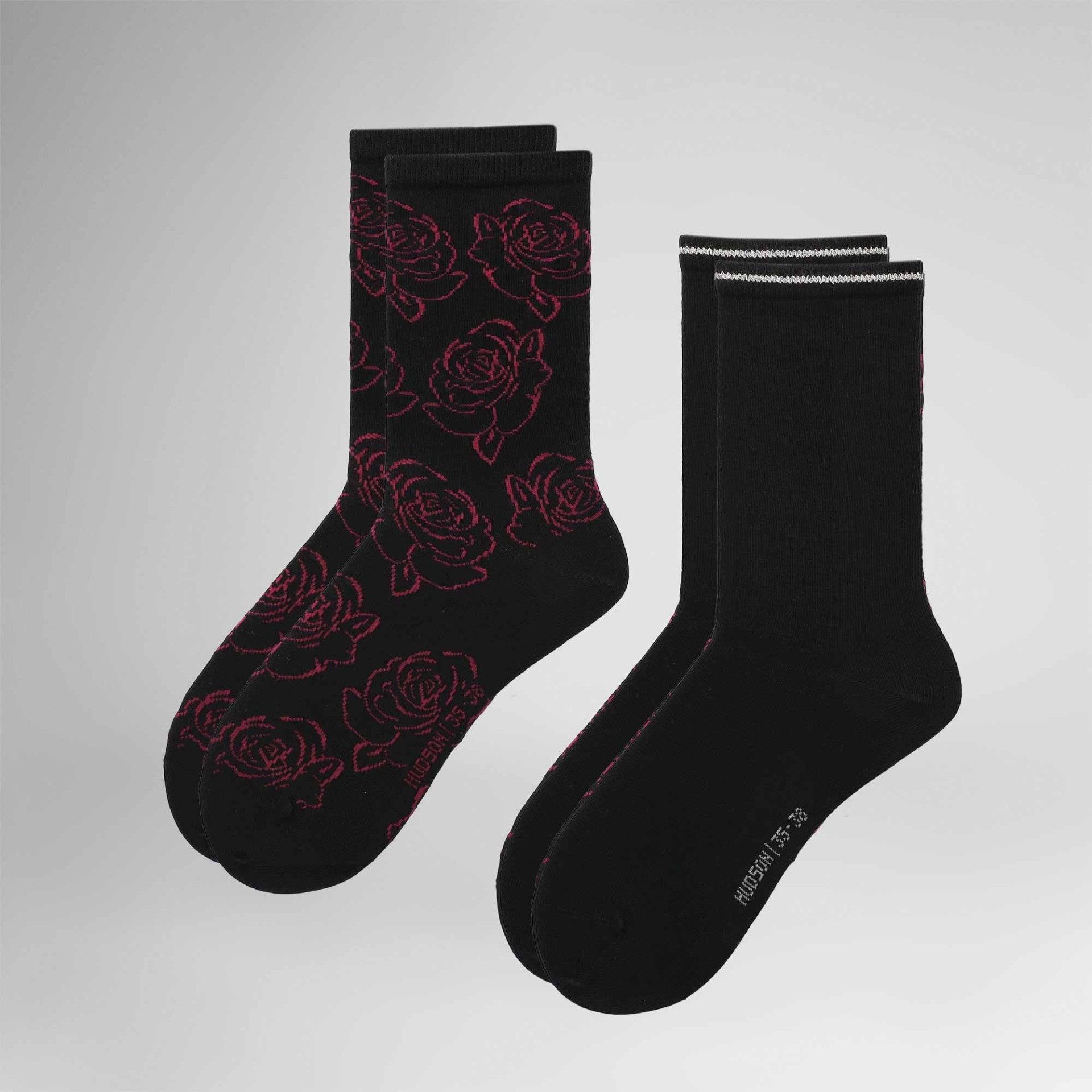 Hudson Basicsocken Playful Flower 2-Pack (2-Paar) Socken-Doppelpack mit Blumenmuster
