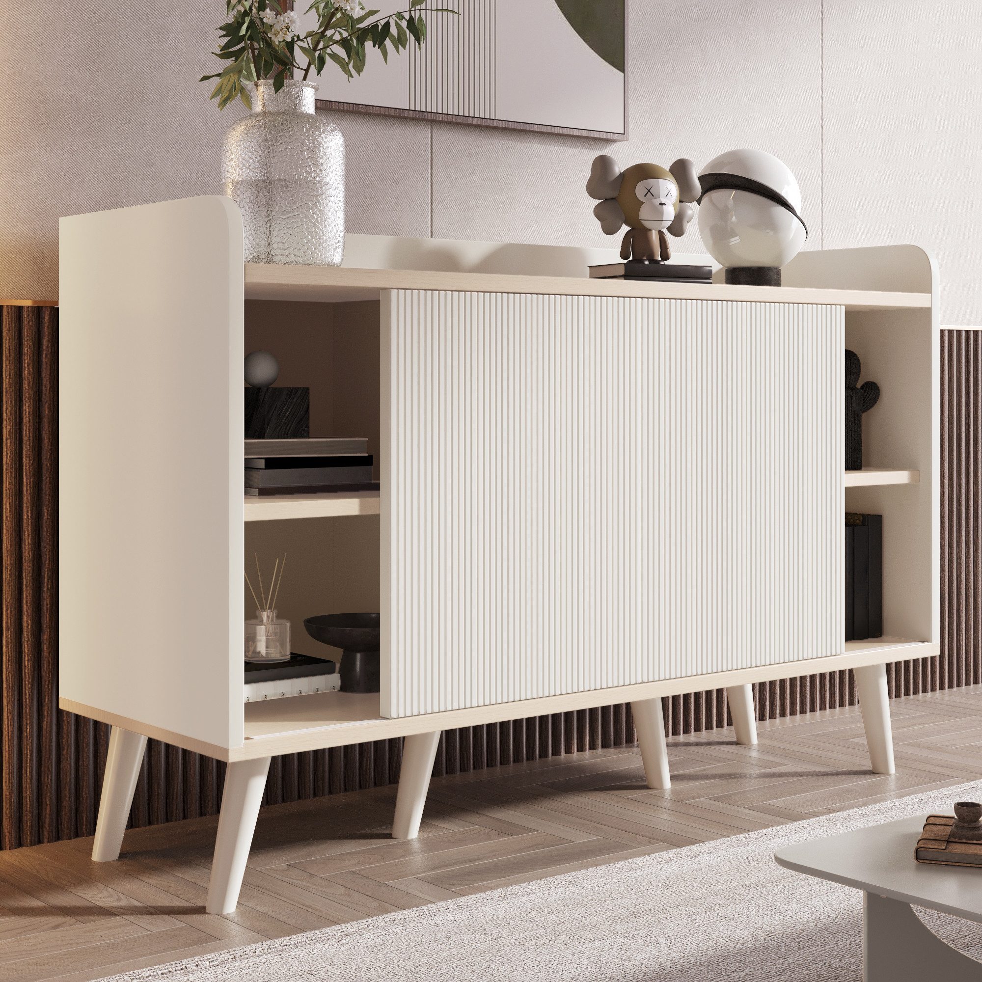 Merax Sideboard in Holzoptik für Wohnzimmer günstig online kaufen