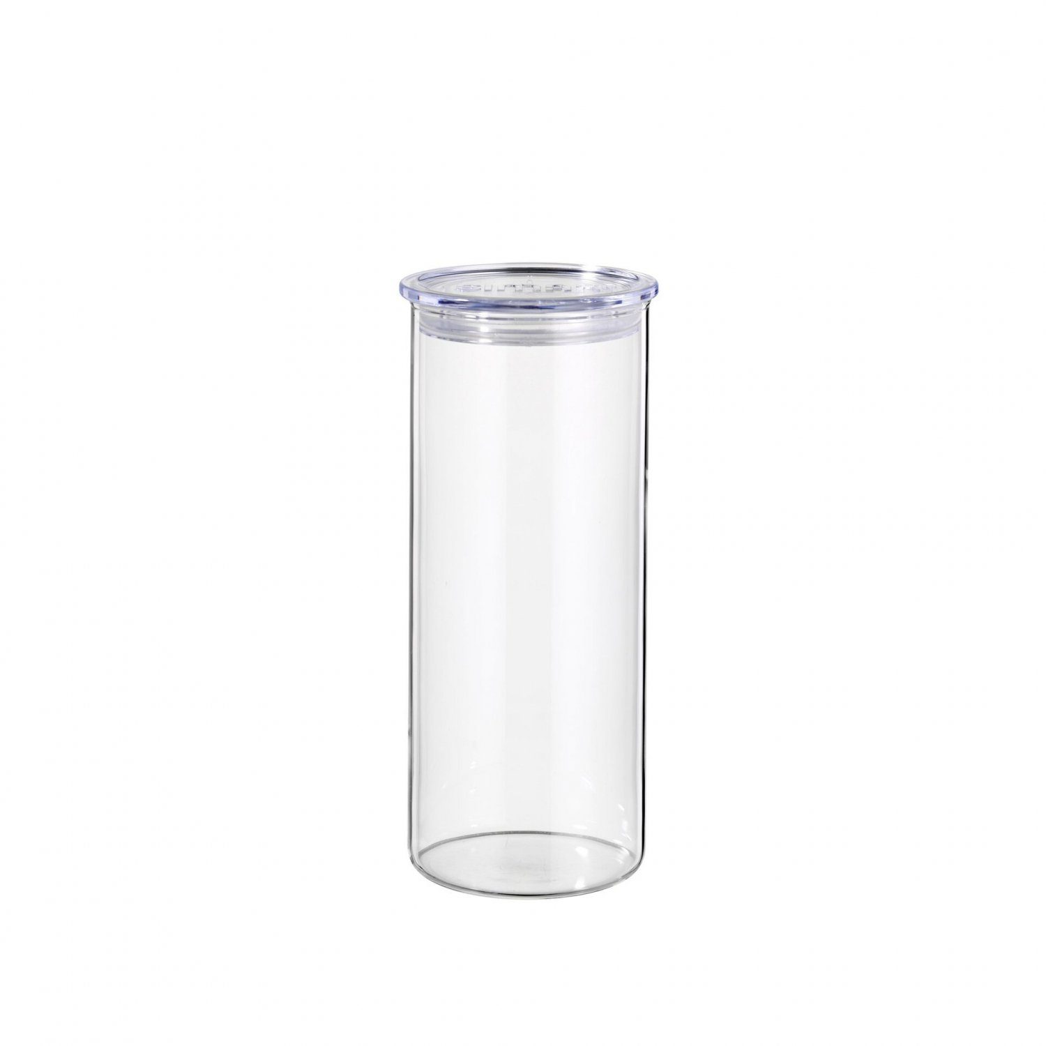 platzsparend, SIMAX mit stapelbar, Kunststoffdeckel, Vorratsglas luftundurchlässig, auch (Packung), Glas, für geeignet Flüssigkeiten Vorratsglas