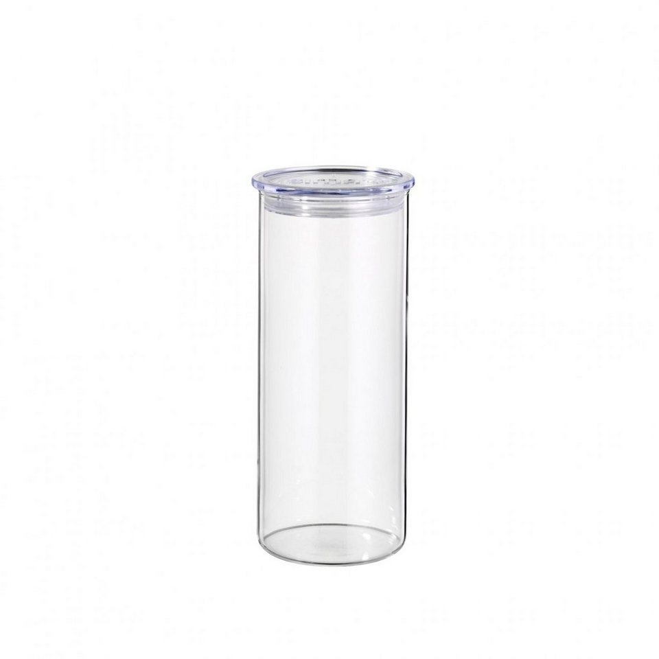 SIMAX Vorratsglas Vorratsglas mit Kunststoffdeckel, Glas, (Packung),  luftundurchlässig, stapelbar, platzsparend, auch für Flüssigkeiten geeignet