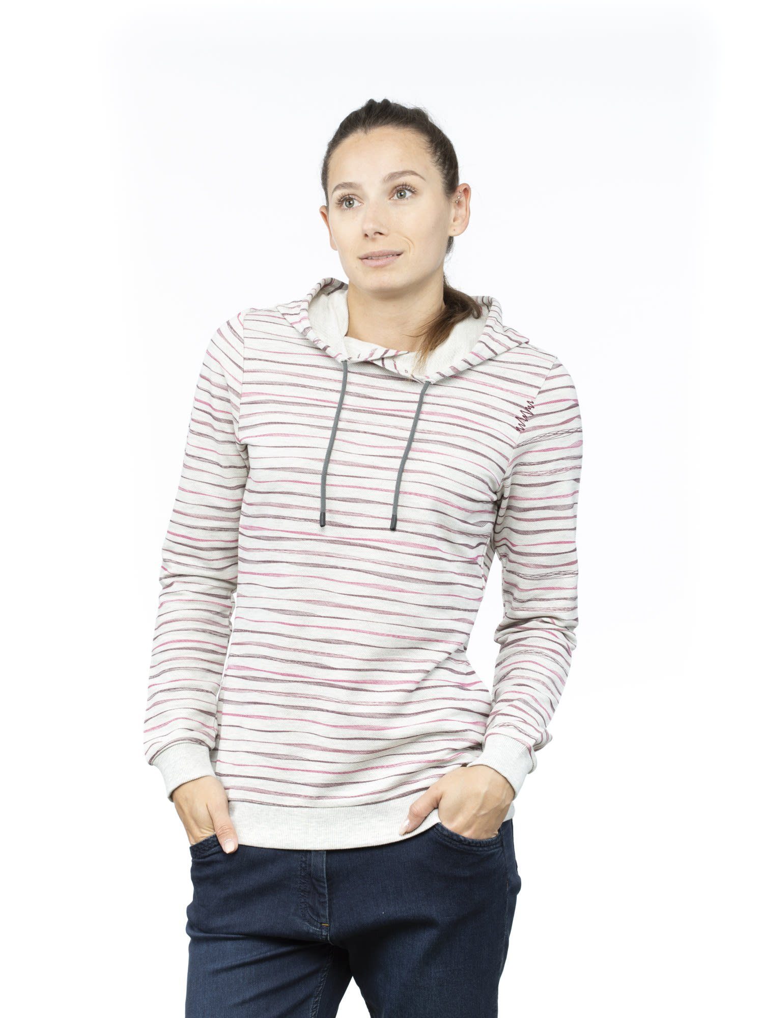 Lugano Damen Longpullover Stripes Chillaz Creme Chillaz W Wave Hoody