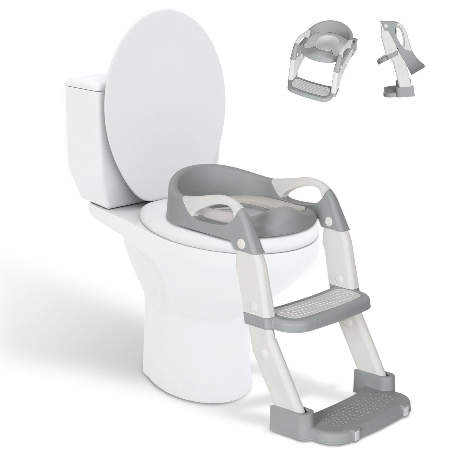Clanmacy Toilettentrainer Töpfchen Kinder Toilettentrainer Toilettensitz Lerntöpfchen toilette