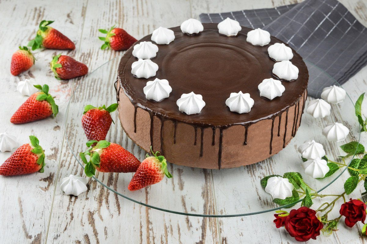 Sendez Tortenplatte Drehbar ø40 cm Glasplatte Kuchenplatte Tortenständer Servierplatte, Glas, (1-tlg)