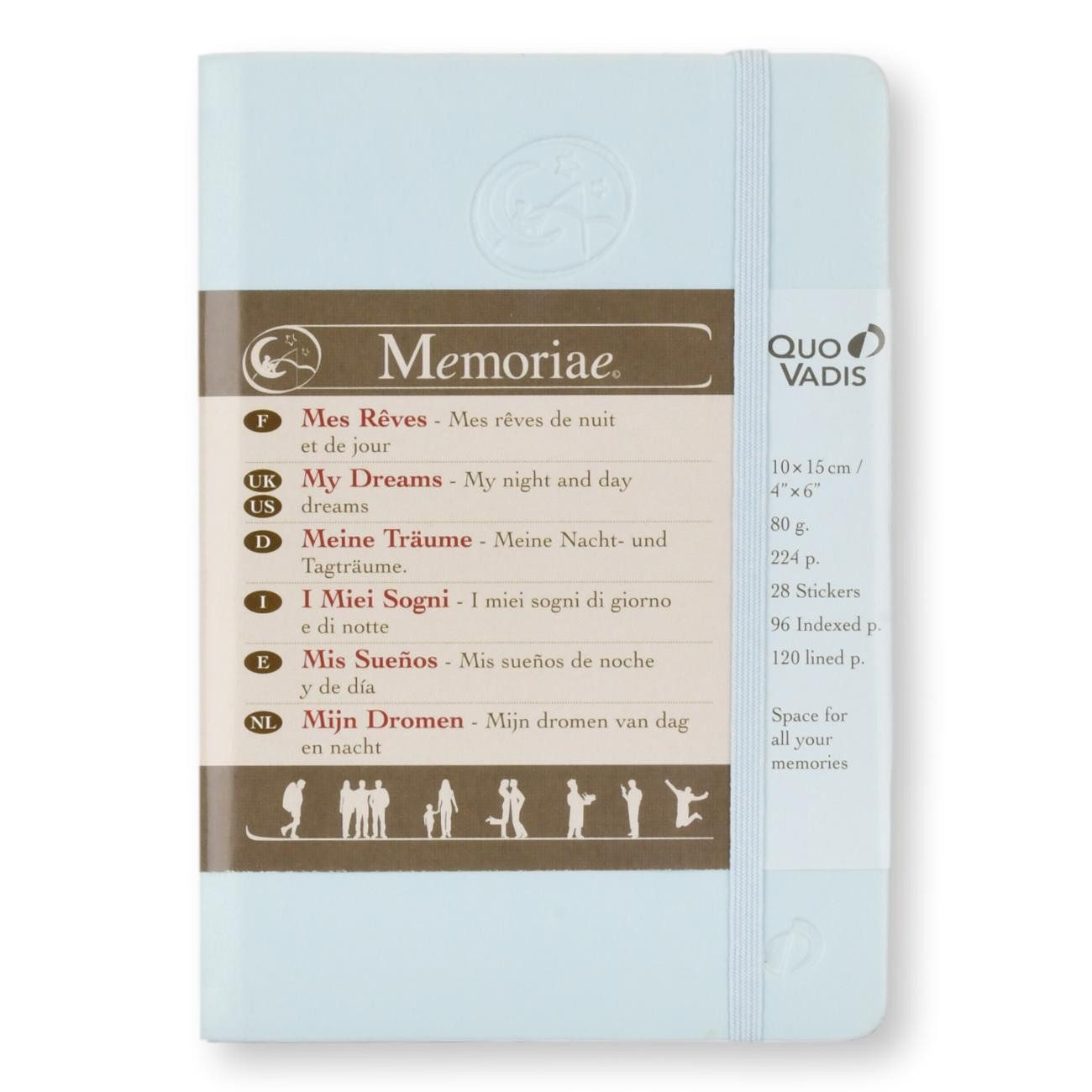 QUO VADIS EXACOMPTA Einsteck-Fotoalbum Notizbuch A5 Softcover, 80 Bl 90g, dot/punktkariert, Saphir 117458C, Rhodia, Blöcke, Hefte und Notizbücher