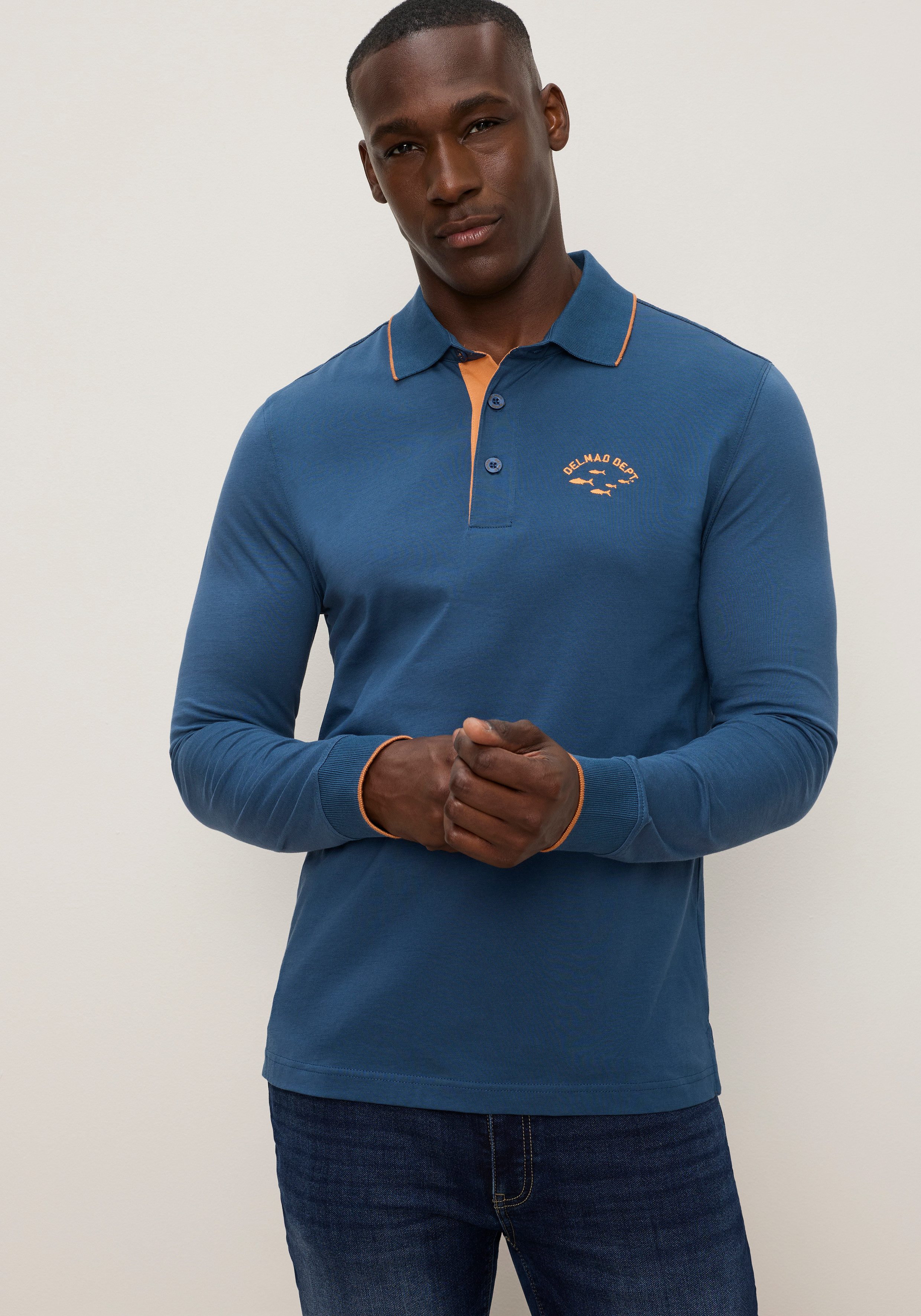 DELMAO Poloshirt Normal geschnittene Passform, mit Langarm. € 27,99, (€ 27,99 pro 1 Stk).