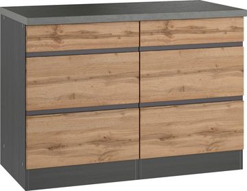 Kochstation Unterschrank KS-Riesa Breite 120 cm, MDF-Fronten