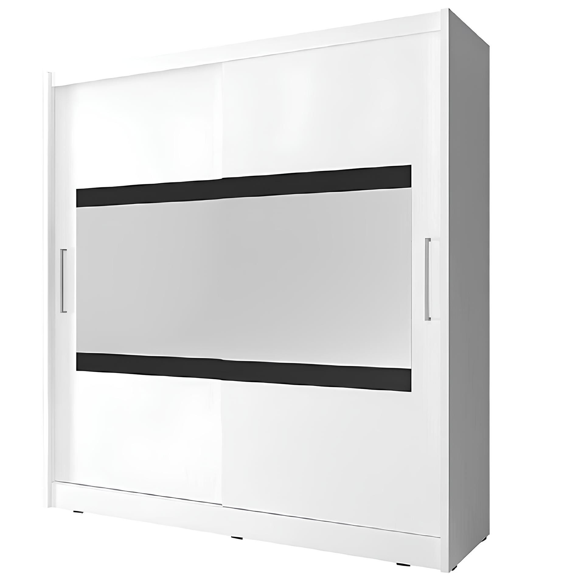 Xlmoebel Kleiderschrank Schrank für das Schlafzimmer MAJA IV 200 - Möbelstück für Kleidung (Kleiderschrank) Hergestellt in Europa