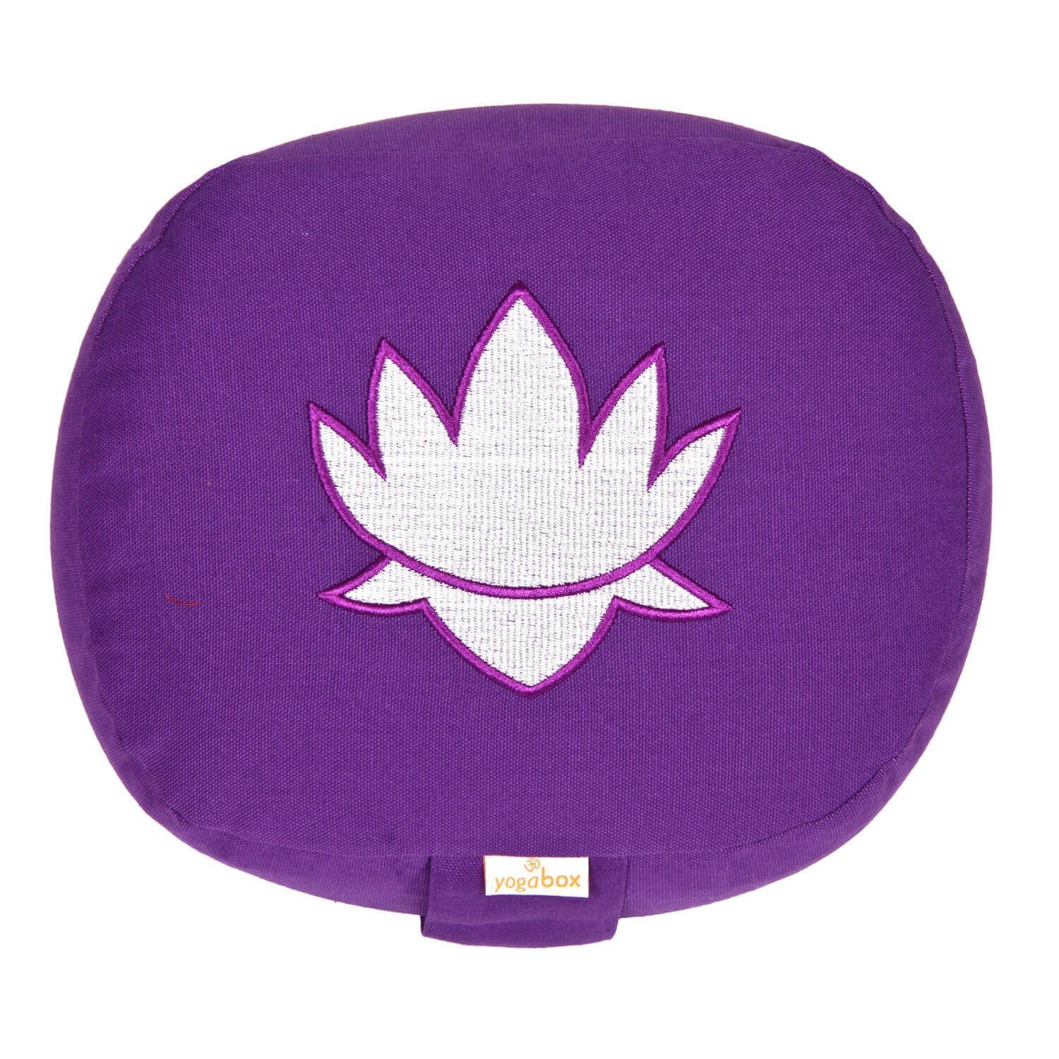 BASIC lila yogabox Lotus oval Yogakissen Stick