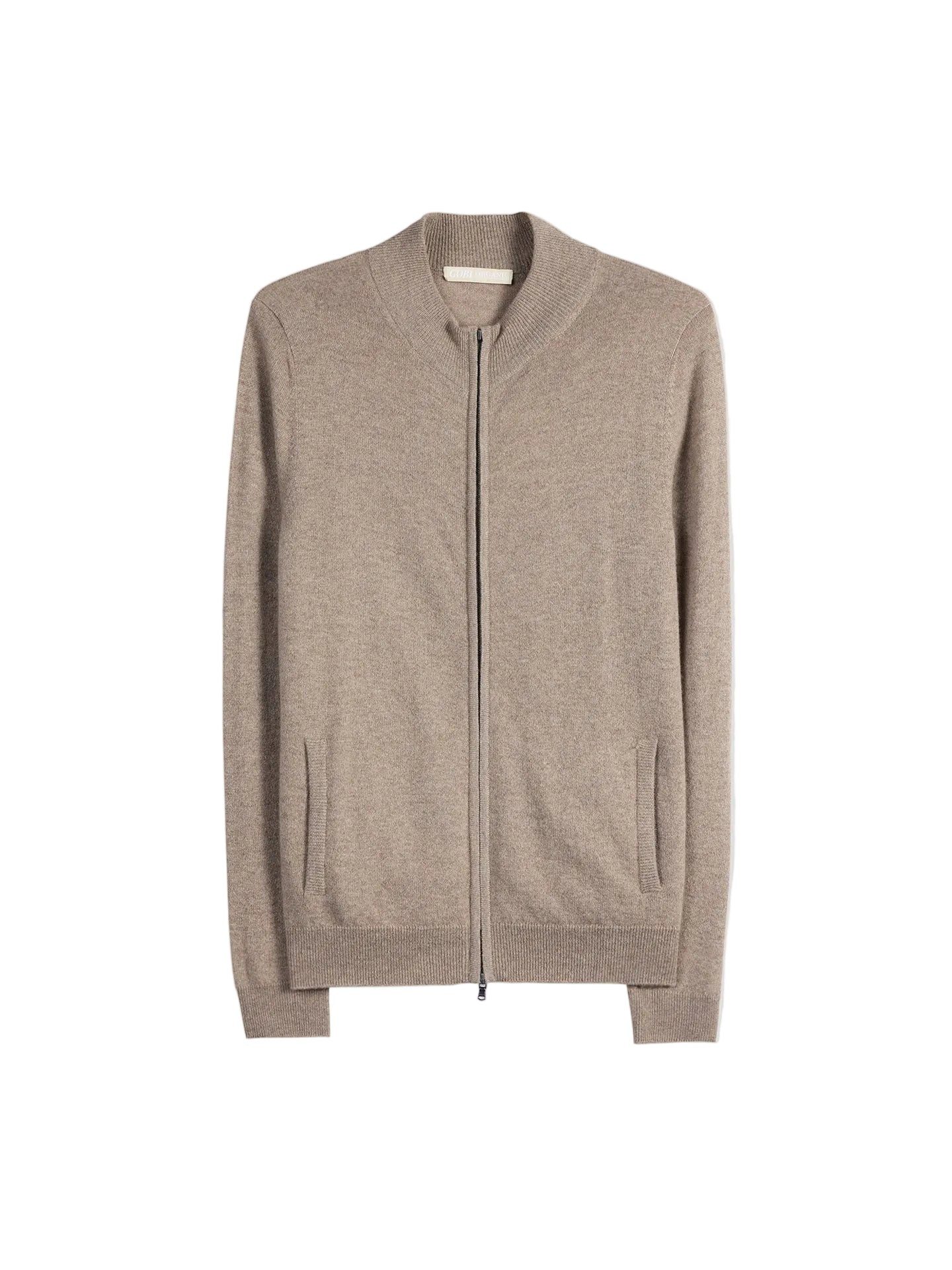 Cardigan Kaschmir Cardigan mit Reißverschluss