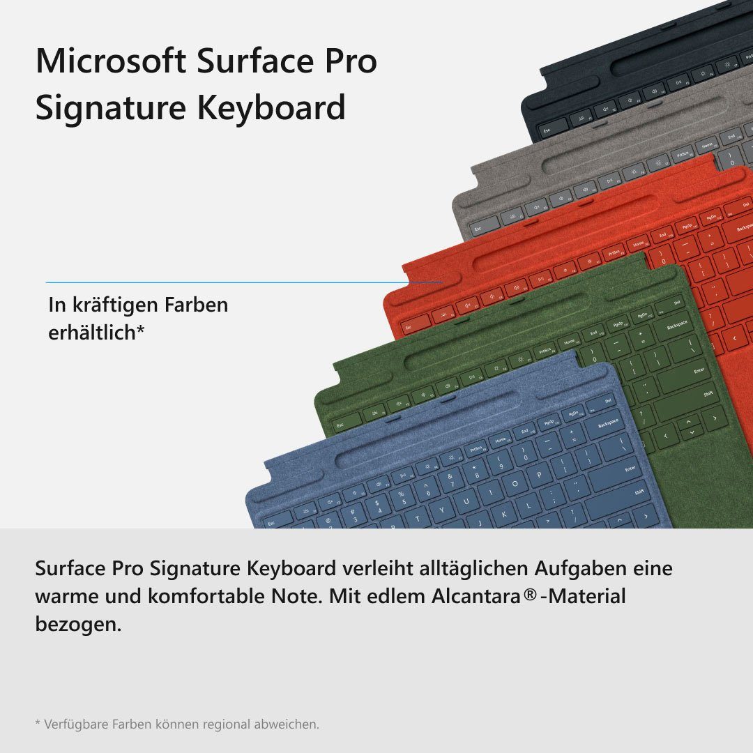 Surface mit (Tastatur Keyboard Cover Microsoft rot) Pro Signature Type Touchpad, 8X6-00025 Tastatur Ortler