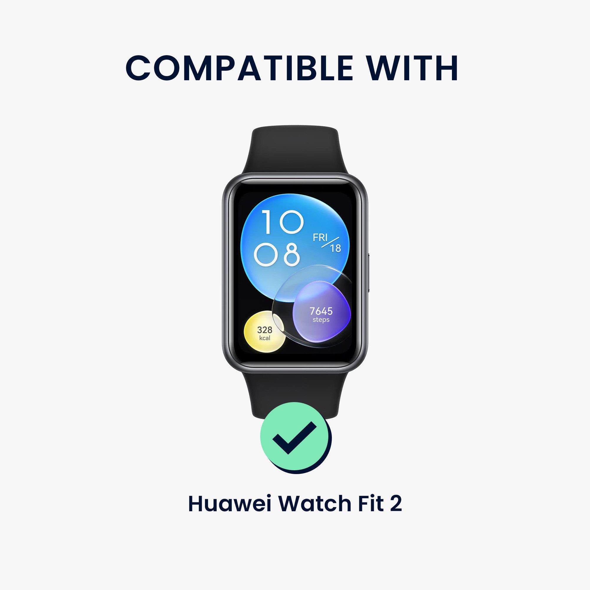 kwmobile kwmobile Echtleder Uhrenarmband für Huawei Watch Fit 2 Armband - Smartwatch, 1-tlg., Leder Armband für Huawei Watch Fit 2