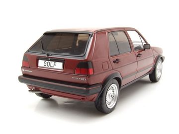 MCG Modellauto VW Golf 2 GTI 5-Türer 1984 dunkelrot metallic Modellauto 1:18 MCG, Maßstab 1:18