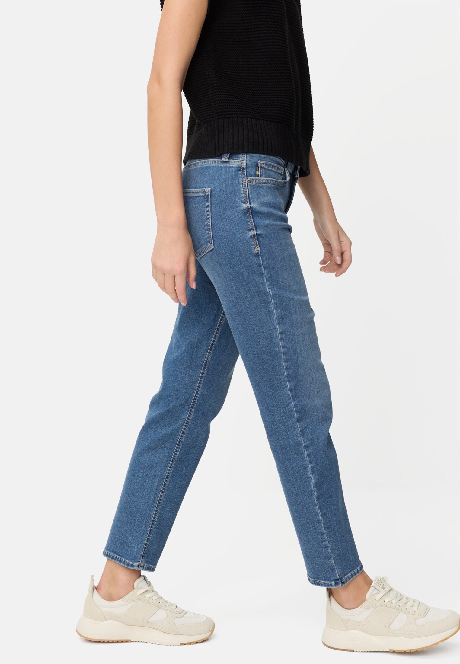 camel active Straight-Jeans Straight Fit Jeans Markenlabel – Bild 4 von 5