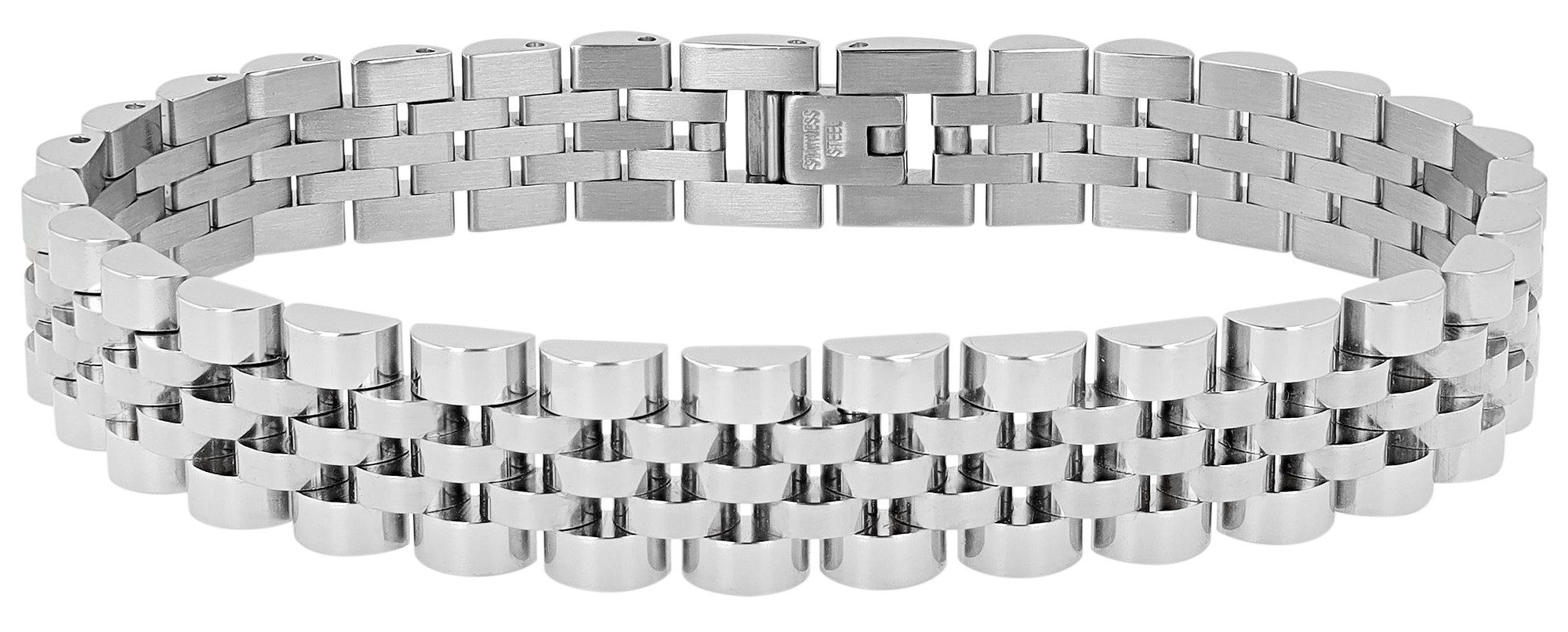 AKZENT Armband Edelstahl, Jubilee-Design, langlebig