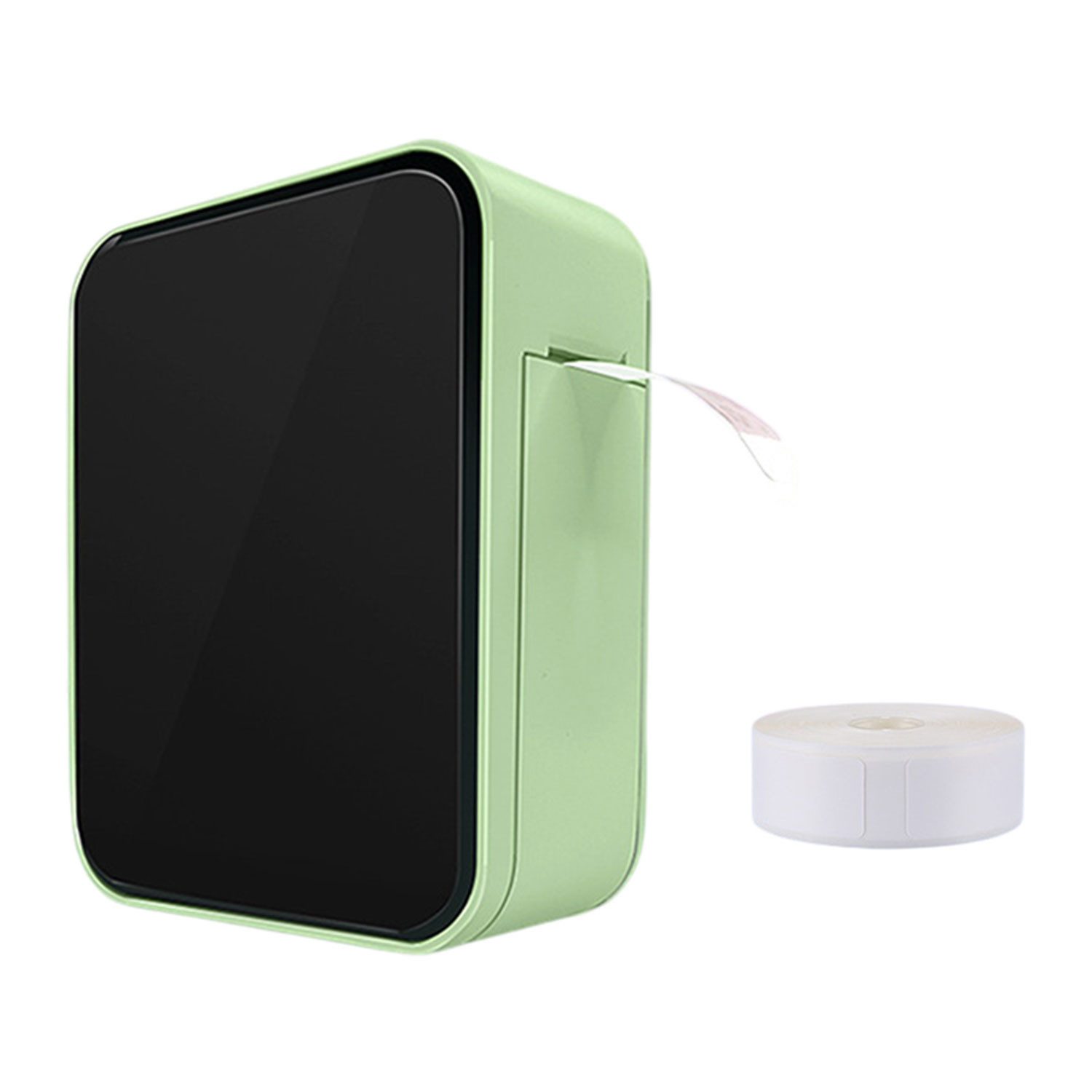 Refttenw Bluetooth Thermo Принтер ярлыков Thermodruck Selbstklebend Принтер ярлыков, (Bluetooth, mit 12mmx40mm Weißes Etikettenpapier)