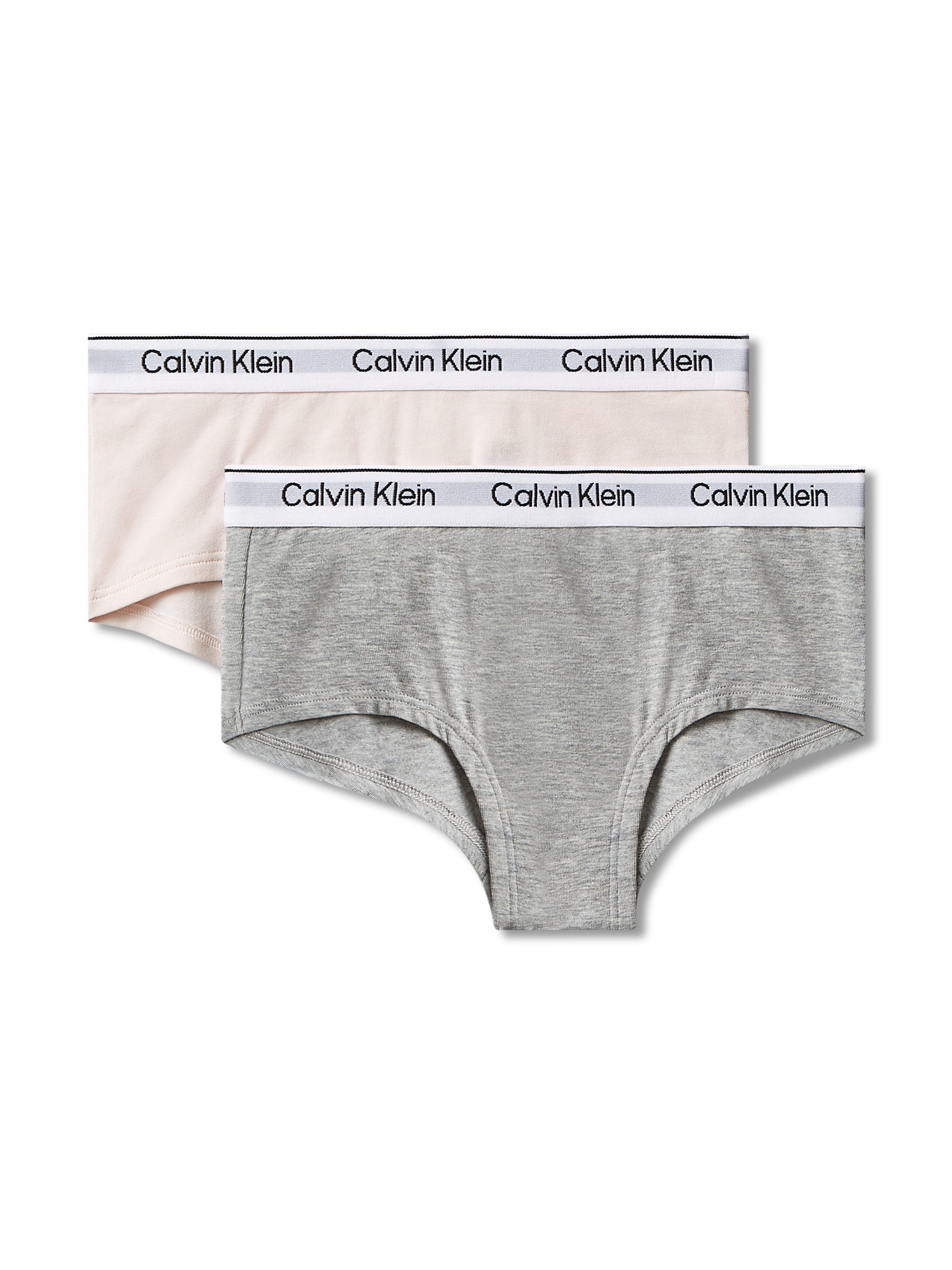 Calvin Klein Underwear Hipster 2PK SHORTY (Packung, 2er-Pack) Mit Markennamen auf dem Bund, für Kinder – Bild 2 von 4