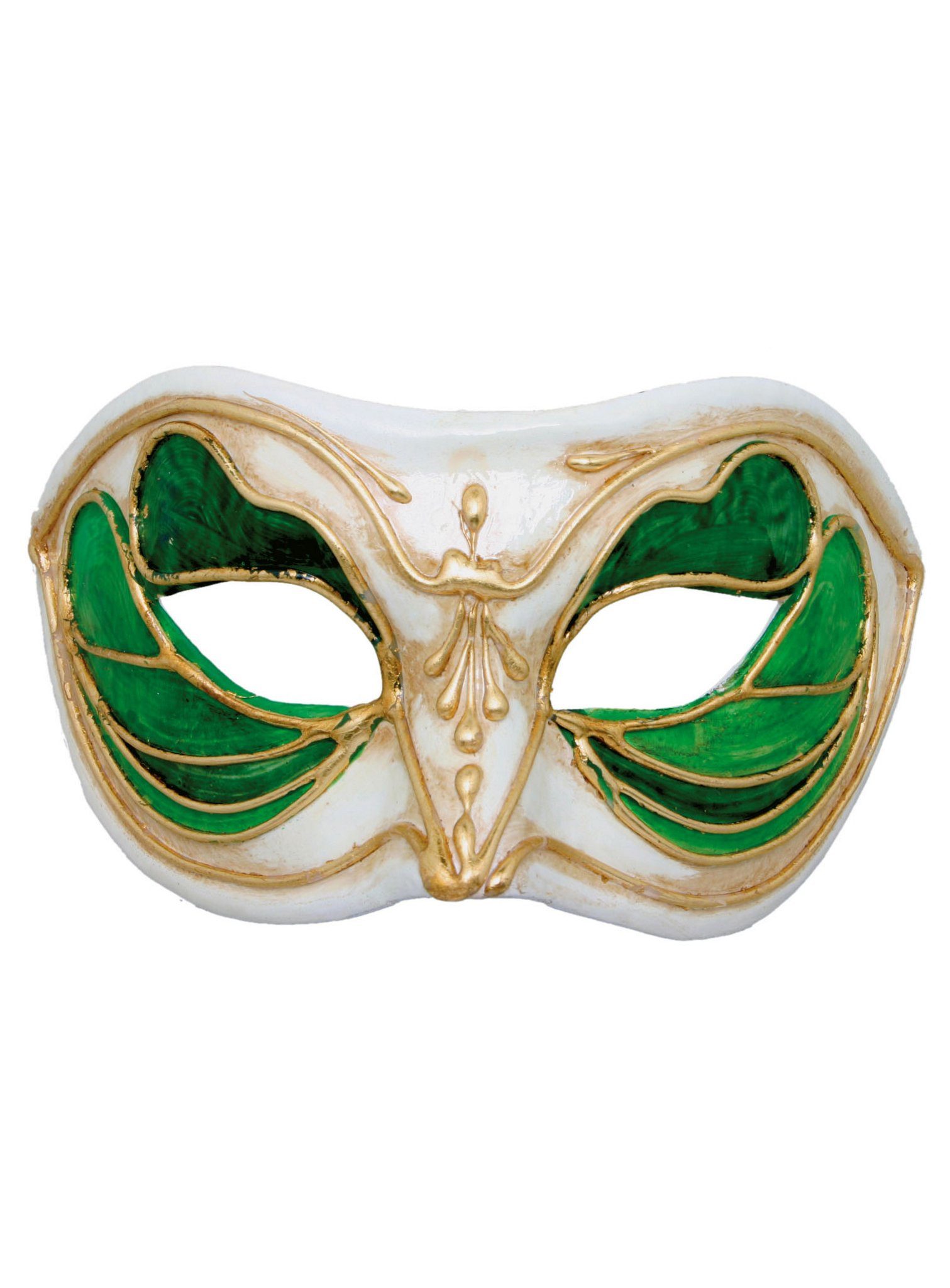 Maskworld Verkleidungsmaske Colombina Monica verde bianco