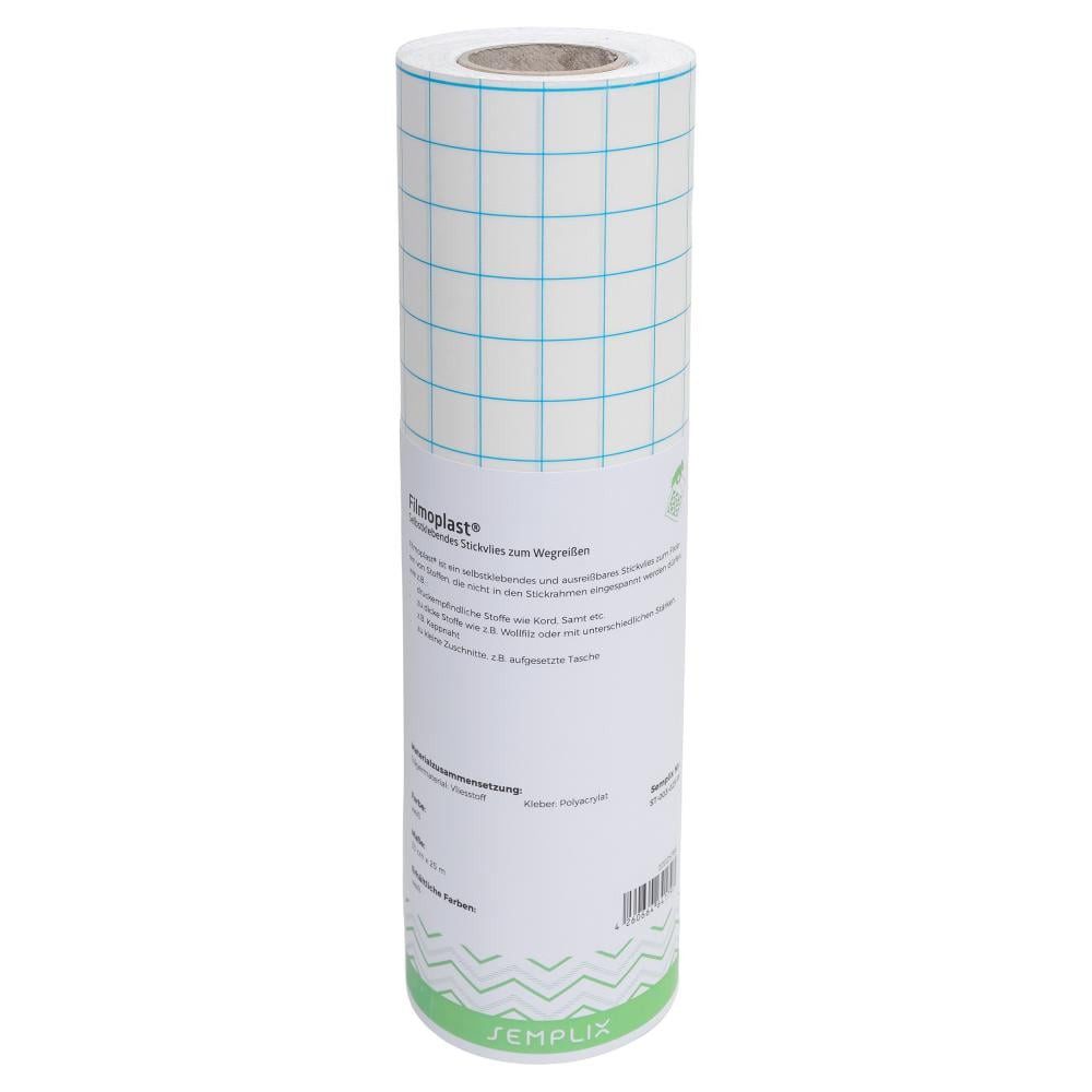 Semplix Stoff - Filmoplast® (selbstkleb. Stickvlies zum Wegreißen / 33cmx25m)