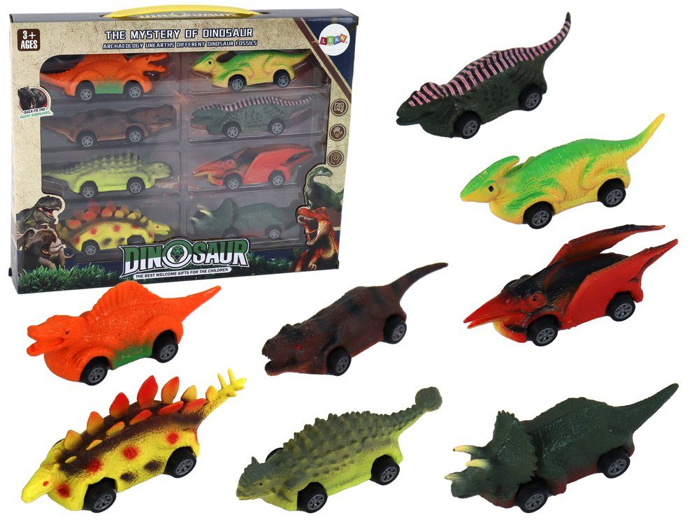 Spielzeug-Auto Set Dinosaurierautos Fraktionsantrieb Autos Dinosaurier Spielzeugautos