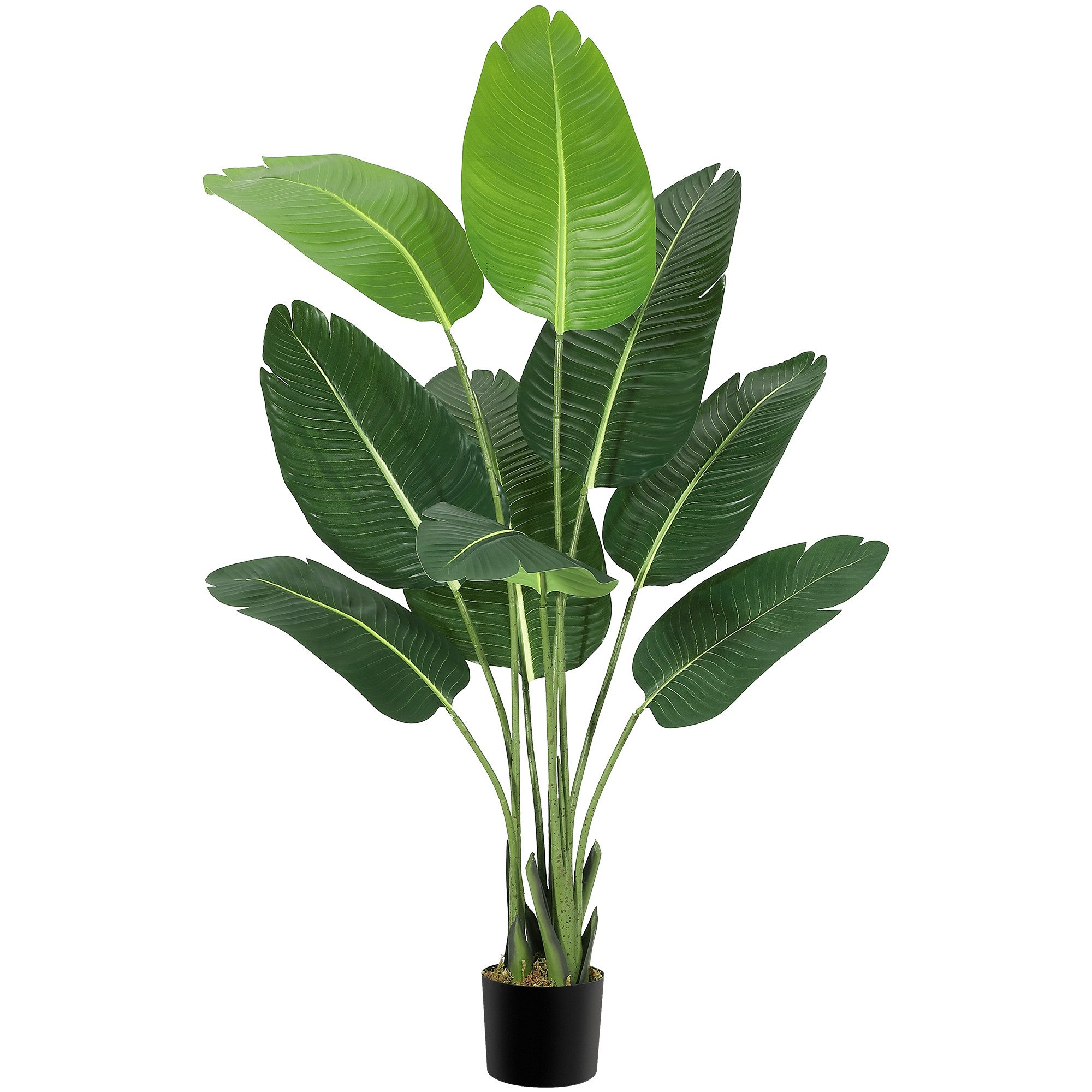 Kunstbaum Kunst-Canna-Lilie Kunstpflanzen künstlicher Baum 140/165cm, GarveeMore, Höhe 140 cm