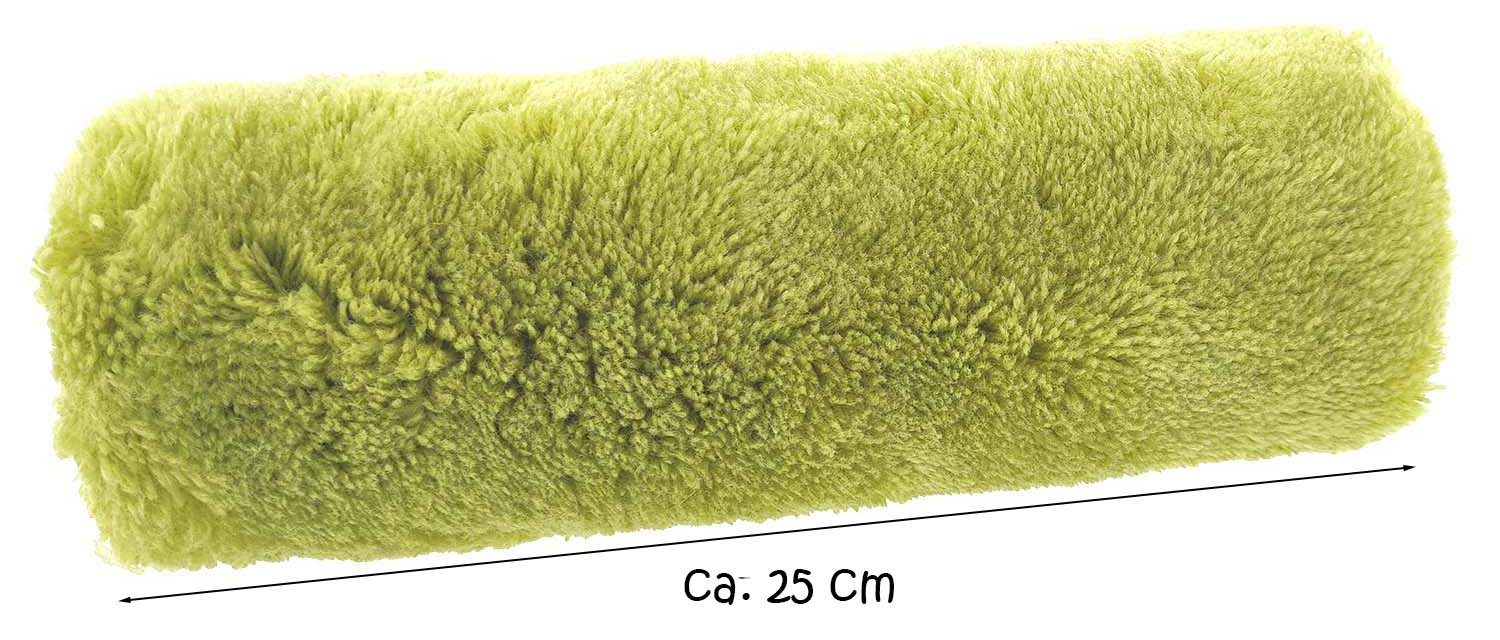 varivendo Farbwalze Farbroller Set 25cm, Fassadenwalze Grün 1 Stück (Set, 2-St., Maler Steckbügel + Fassadenwalze), Farbrolle Malerwalze Fassadenwalze Malerrolle Farbwalze