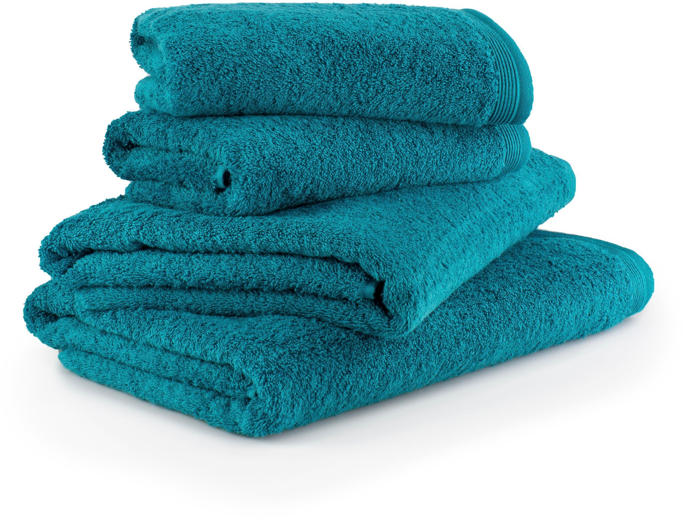 Möve Handtuch Set Superwuschel 100% Premium Cotton Baumwolle, Walkfrottee (Set, 4-St)