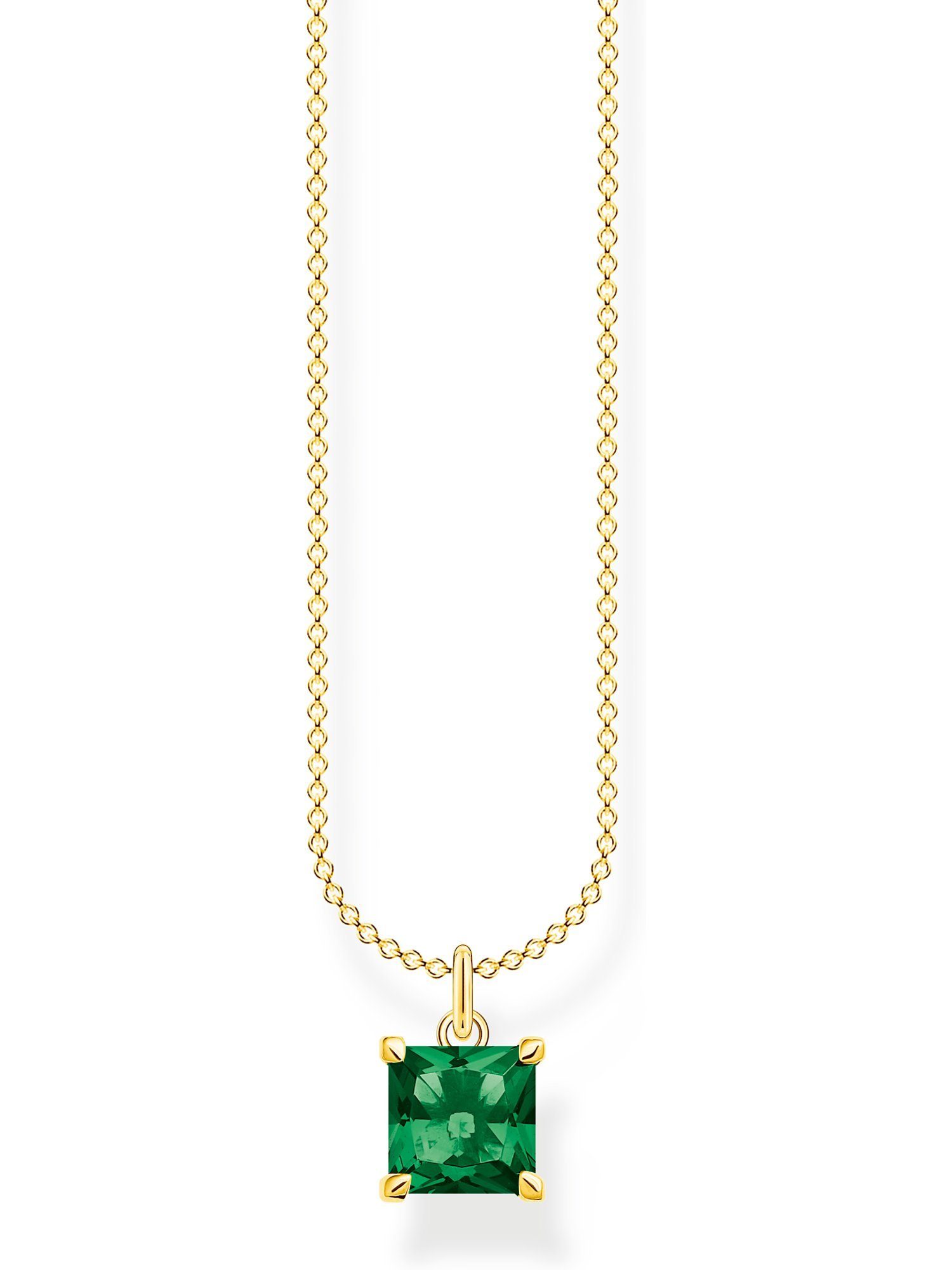 Silberkette Thomas Sabo Damen-Kette 925er Silber Glasstein