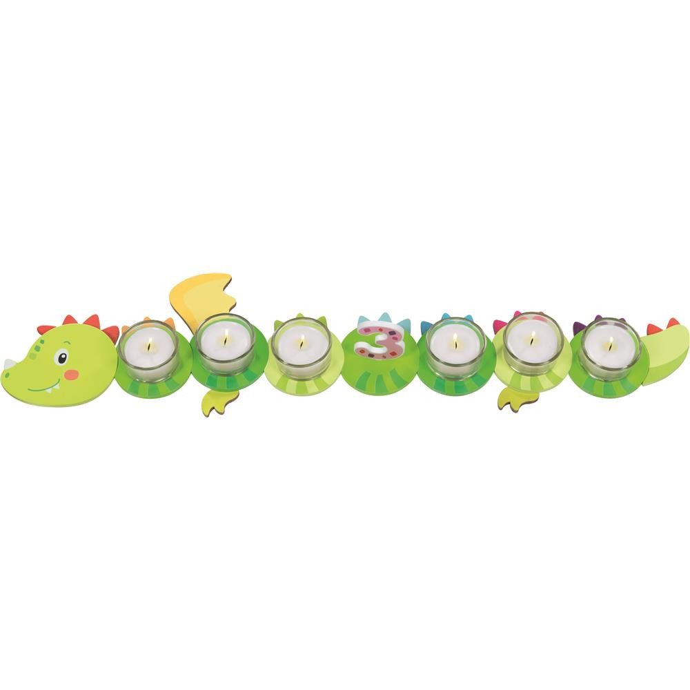goki Dekoobjekt Geburtstagsdrache Taro Holz Kerzenhalter Zahlen Geburtstag Deko Kinder, Geburtstagsdrache als dekoratives Highlight