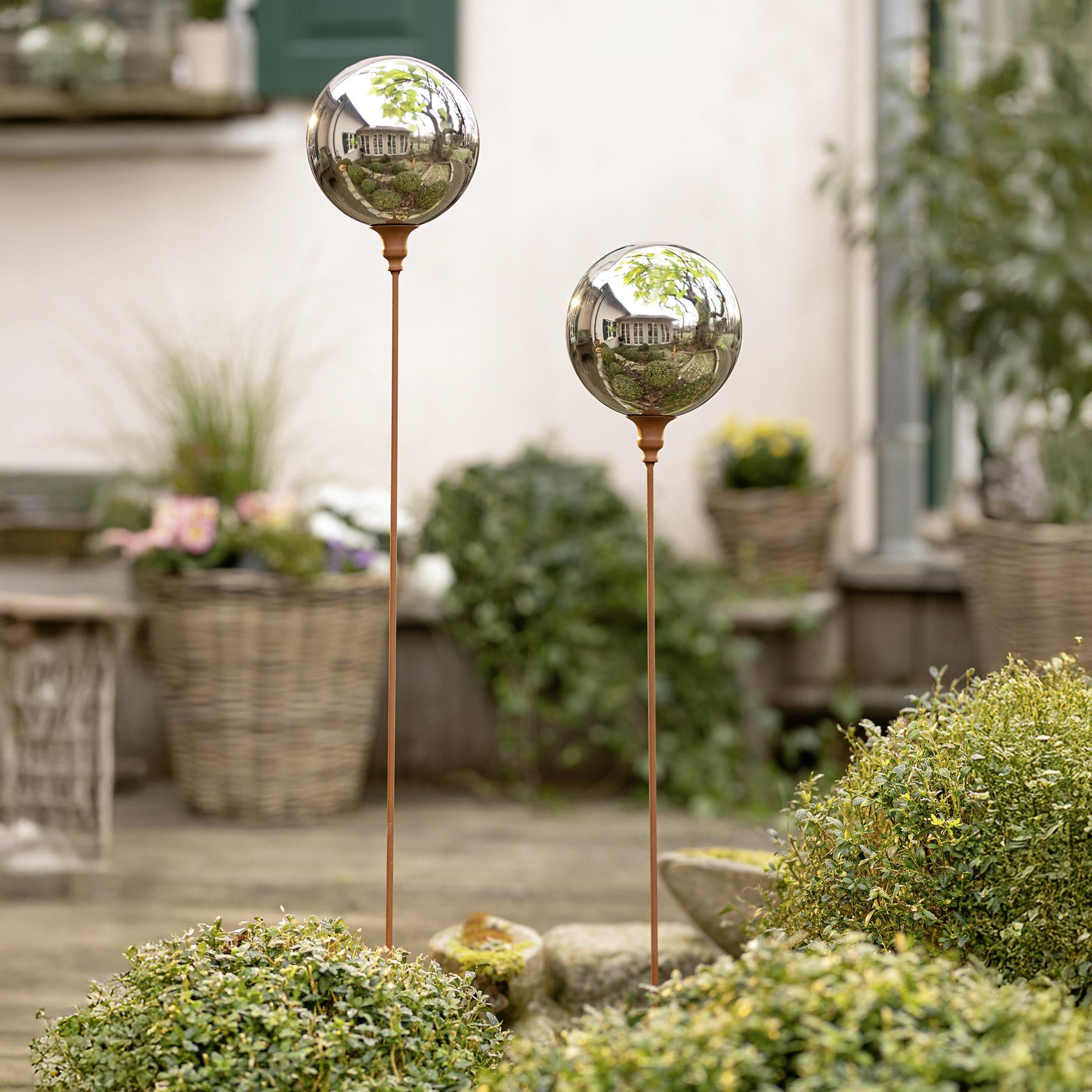Frank Flechtwaren Gartenstecker Gartenstecker Kugel Metall günstig online kaufen