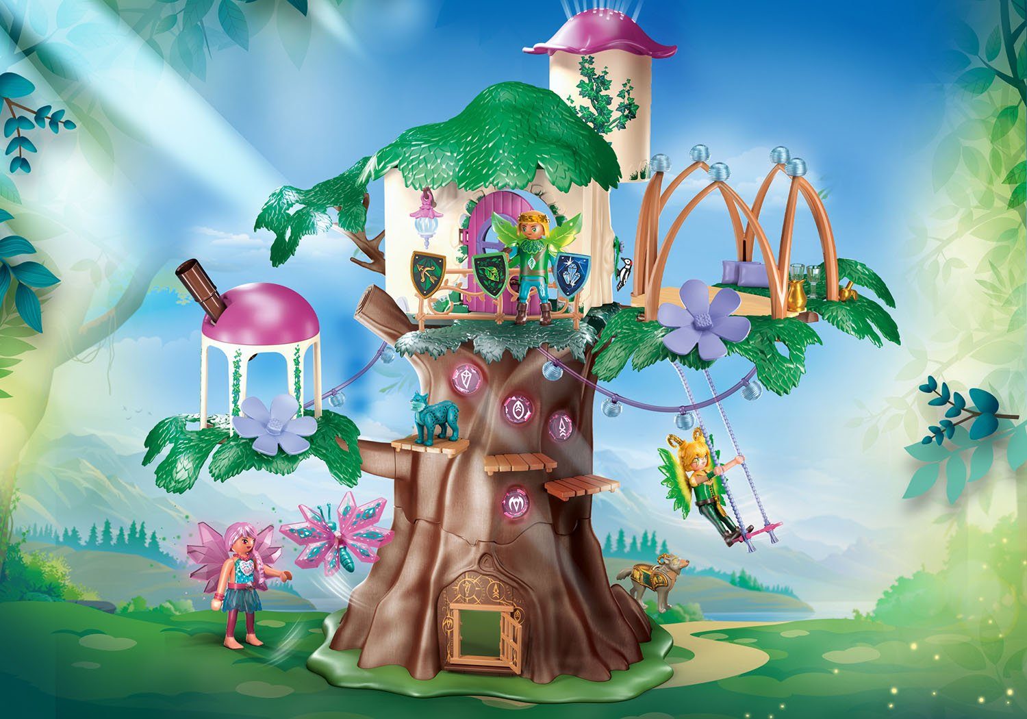 Playmobil® Konstruktions-Spielset Gemeinschaftsbaum (70799), Adventures of  Ayuma, (162 St), Made in Germany, Zentraler Aufenthalts- und sicherer  Rückzugsort der Feen und ihrer Tiere