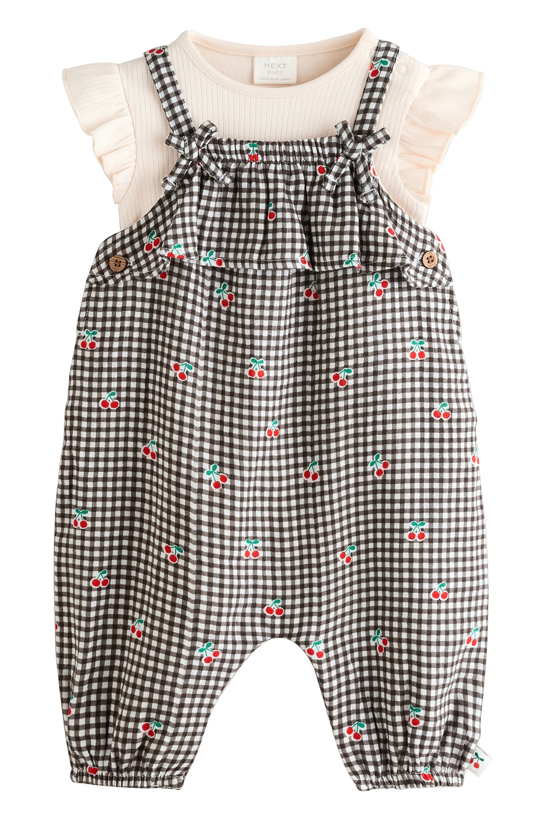 Next Latzhose Baby Kurzarm-Bodysuit und Latzhose im Set (2-tlg)