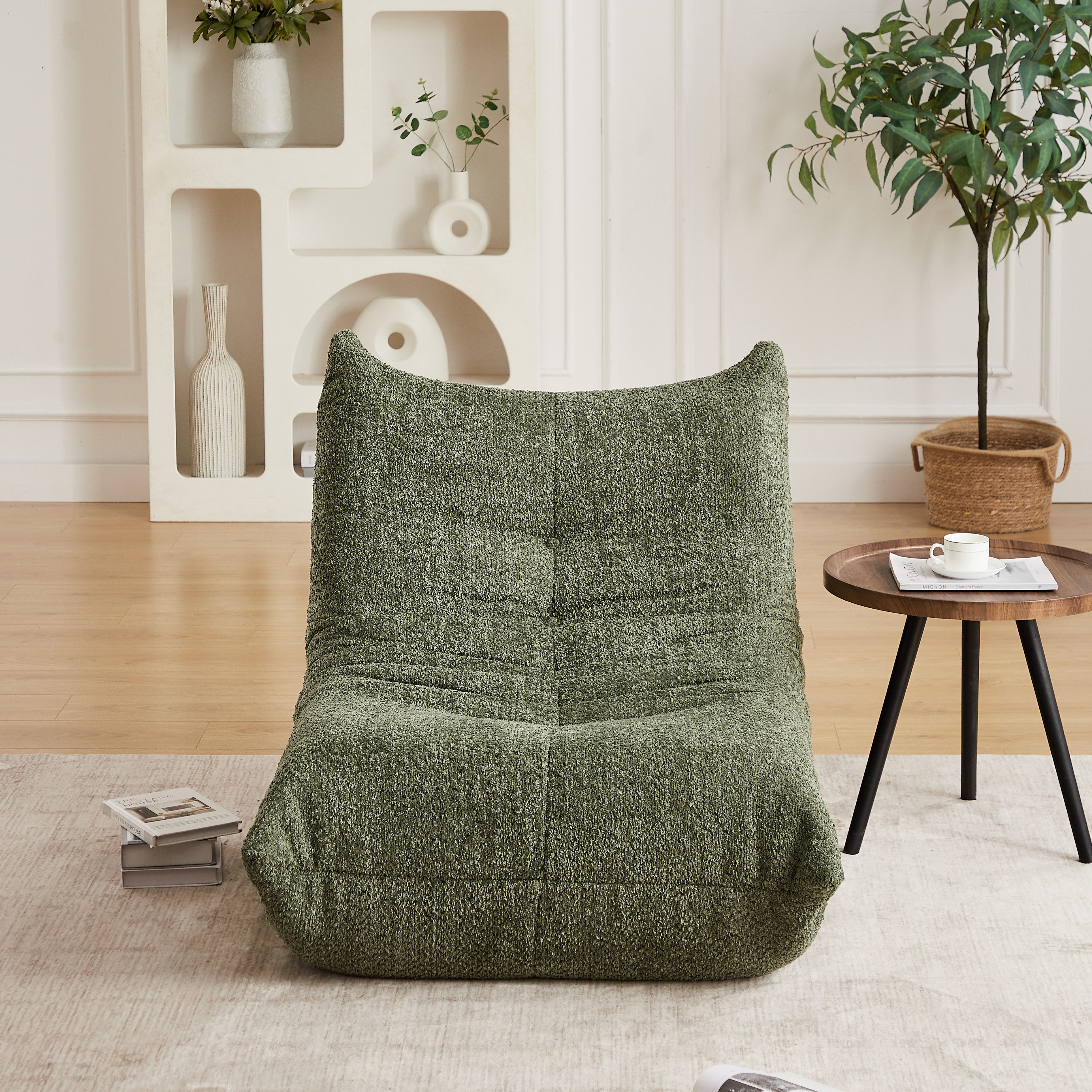REDOM Loungesessel Chenille Togo Sofa (Bequemer Bodensofa für Wohnzimmer,Schlafzimmer,Gaming und Büro, 1-St., 94*101*71CM)