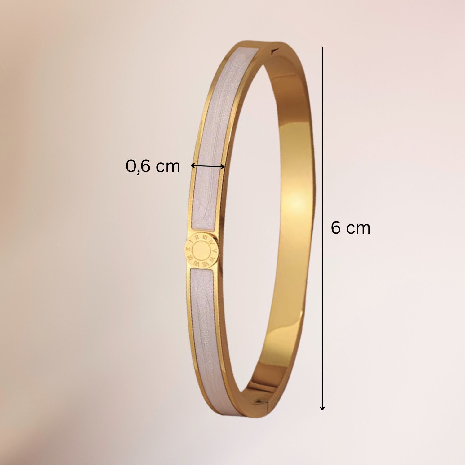 XCOAST Armreif Luxus Damen Edelstahl-Armband Fliederfarben – 18K vergoldeter Armreif (Armreif Damen rosé gold Edelstahl, mit Schmucktasche), rosé Armband Damen elegant, 18K vergoldet edel