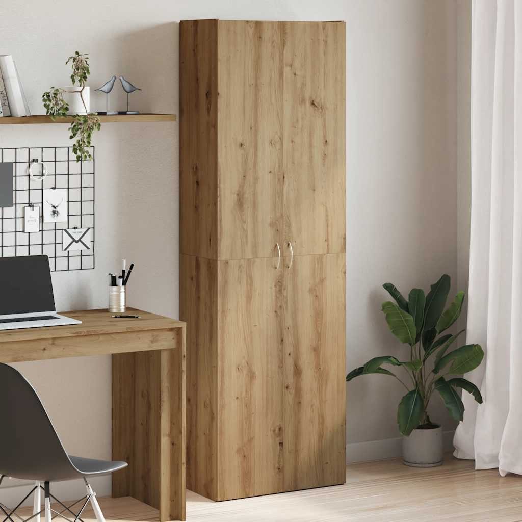 vidaXL Aktenschrank Highboard Artisan-Eiche 60x32x190 cm Holzwerkstoff (1-St)