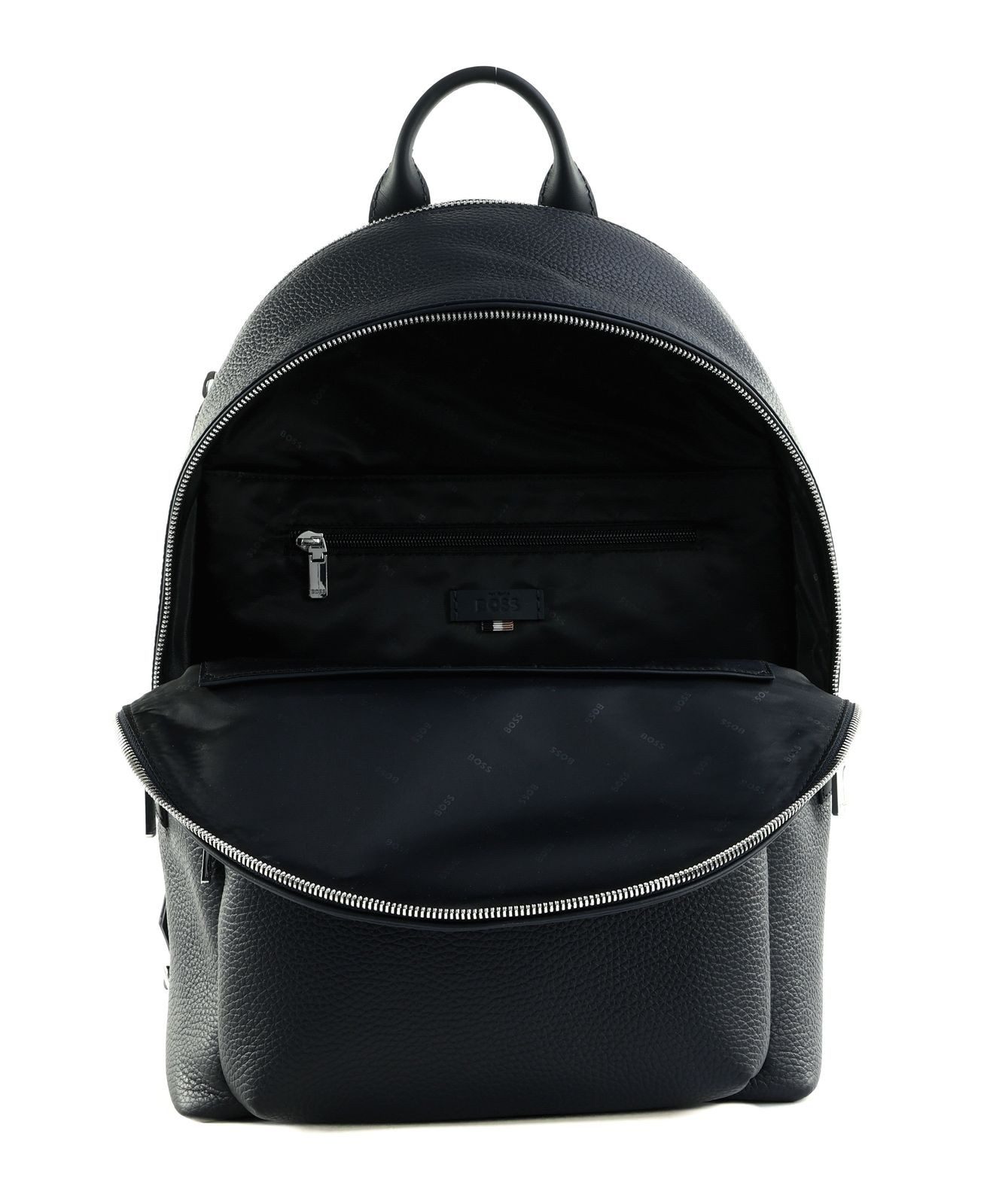 BOSS Rucksack Backpack, aus echtem Leder